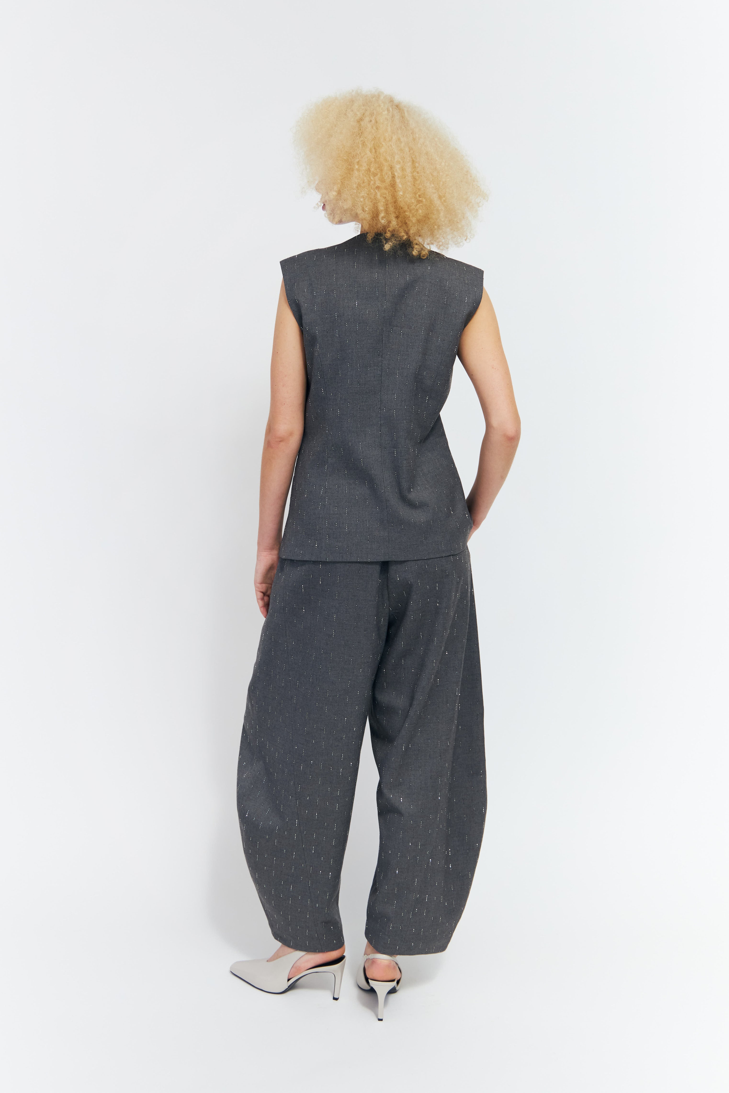 CRAS Richacras Waistcoat Vest Grey Melange