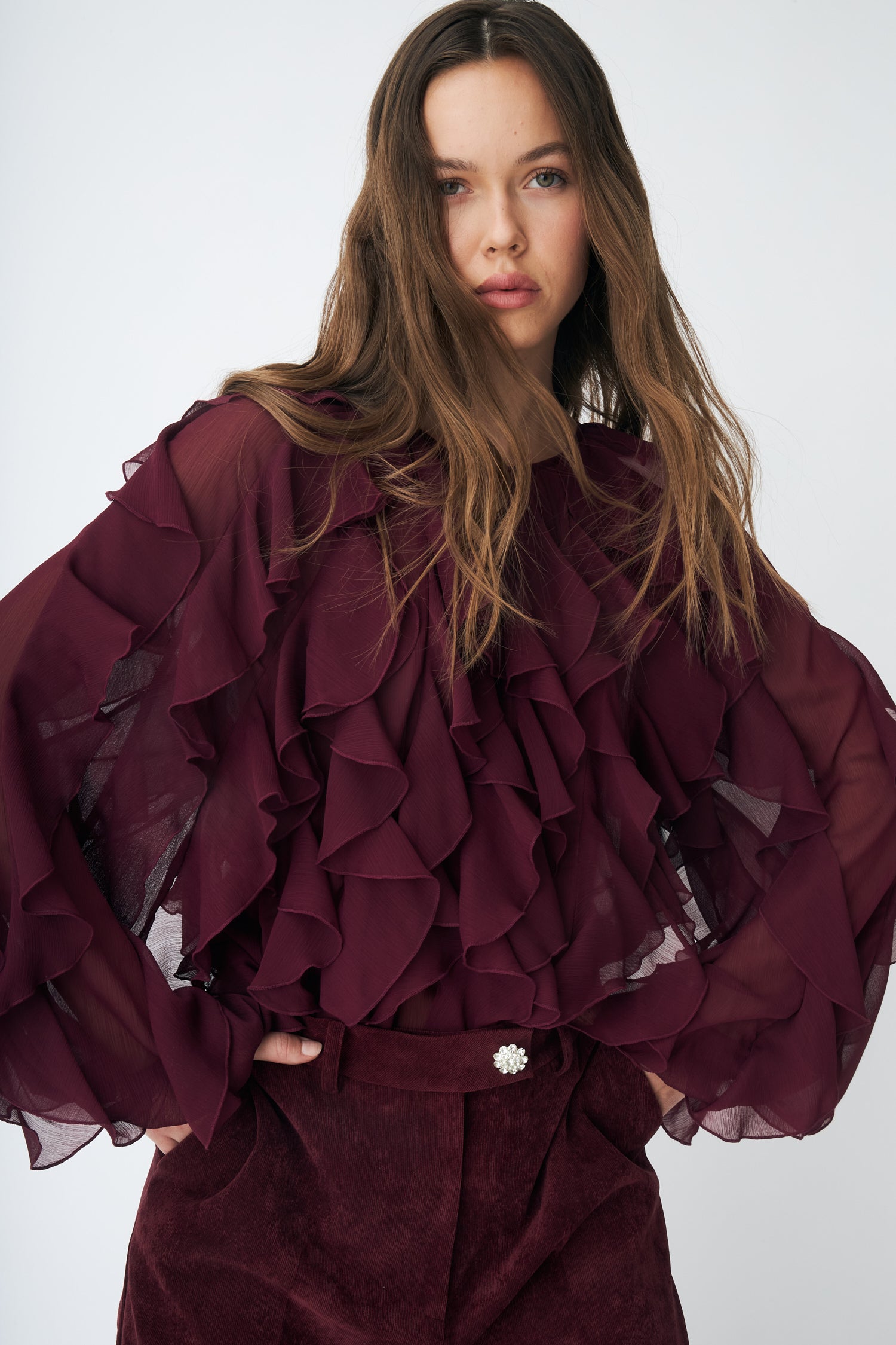 CRAS Ryacras Blouse Blouse 4030 Bordeaux