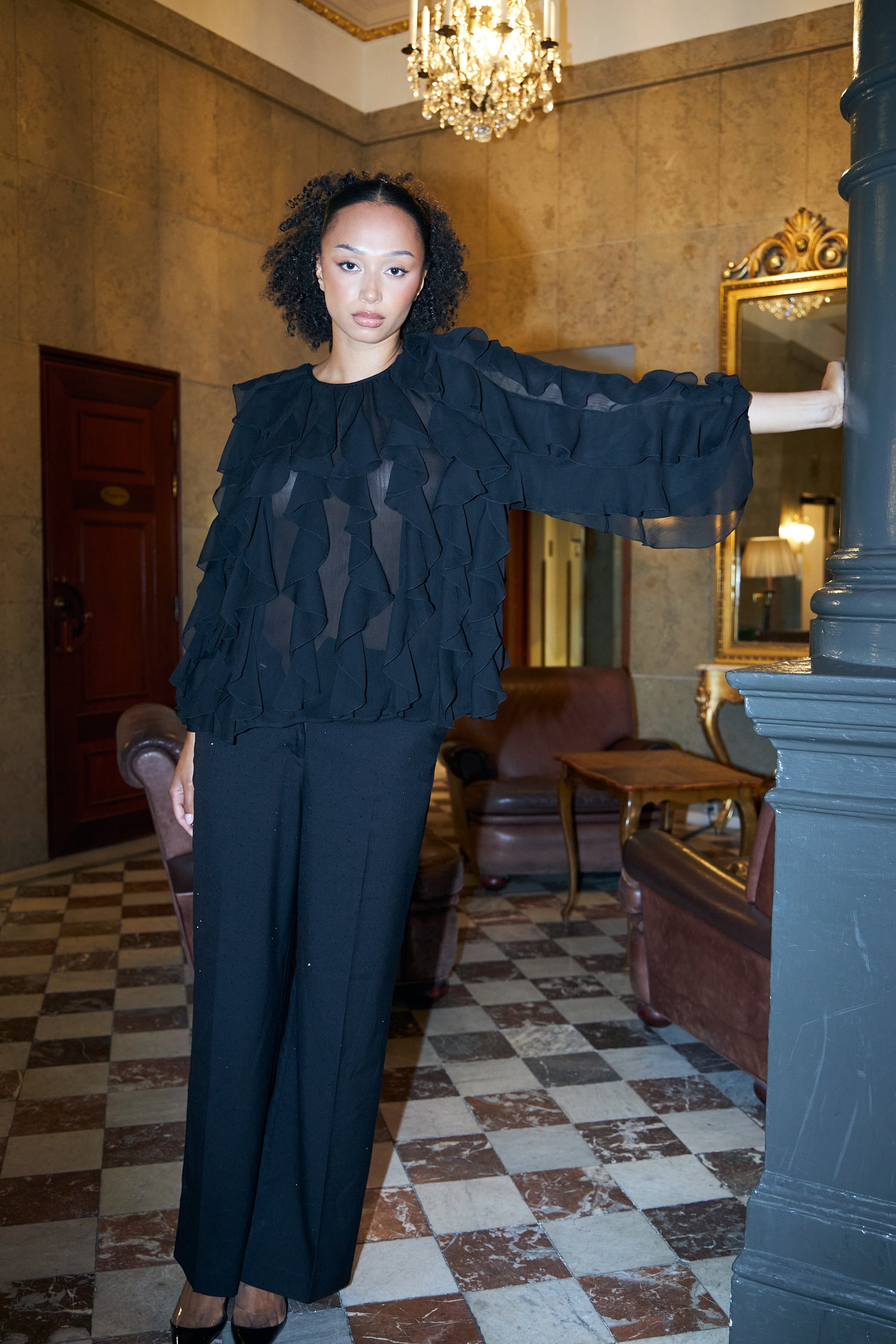 CRAS Ryacras Blouse Blouse 9999 Black