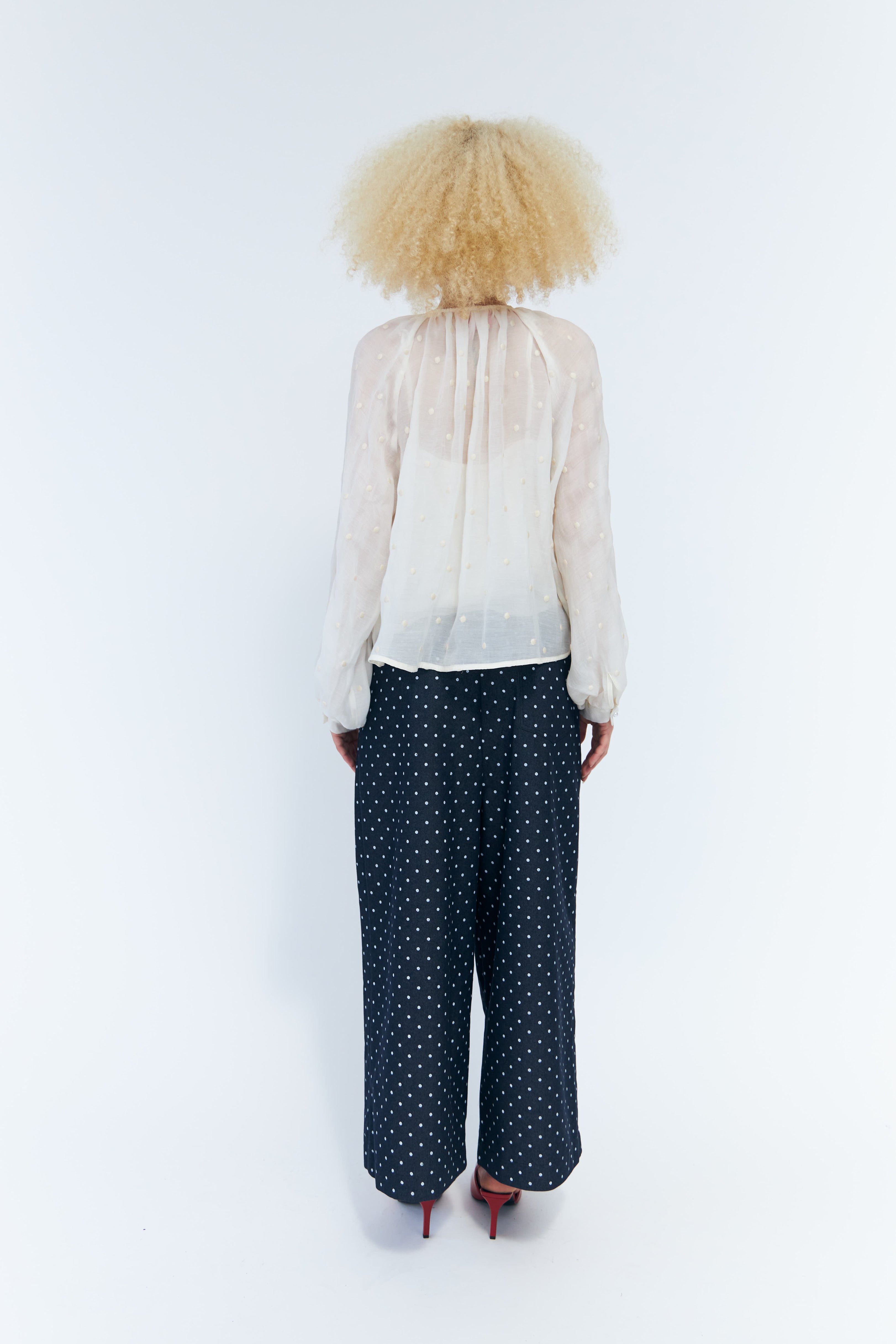 CRAS Signecras Pants Pants Medium Blue Dot