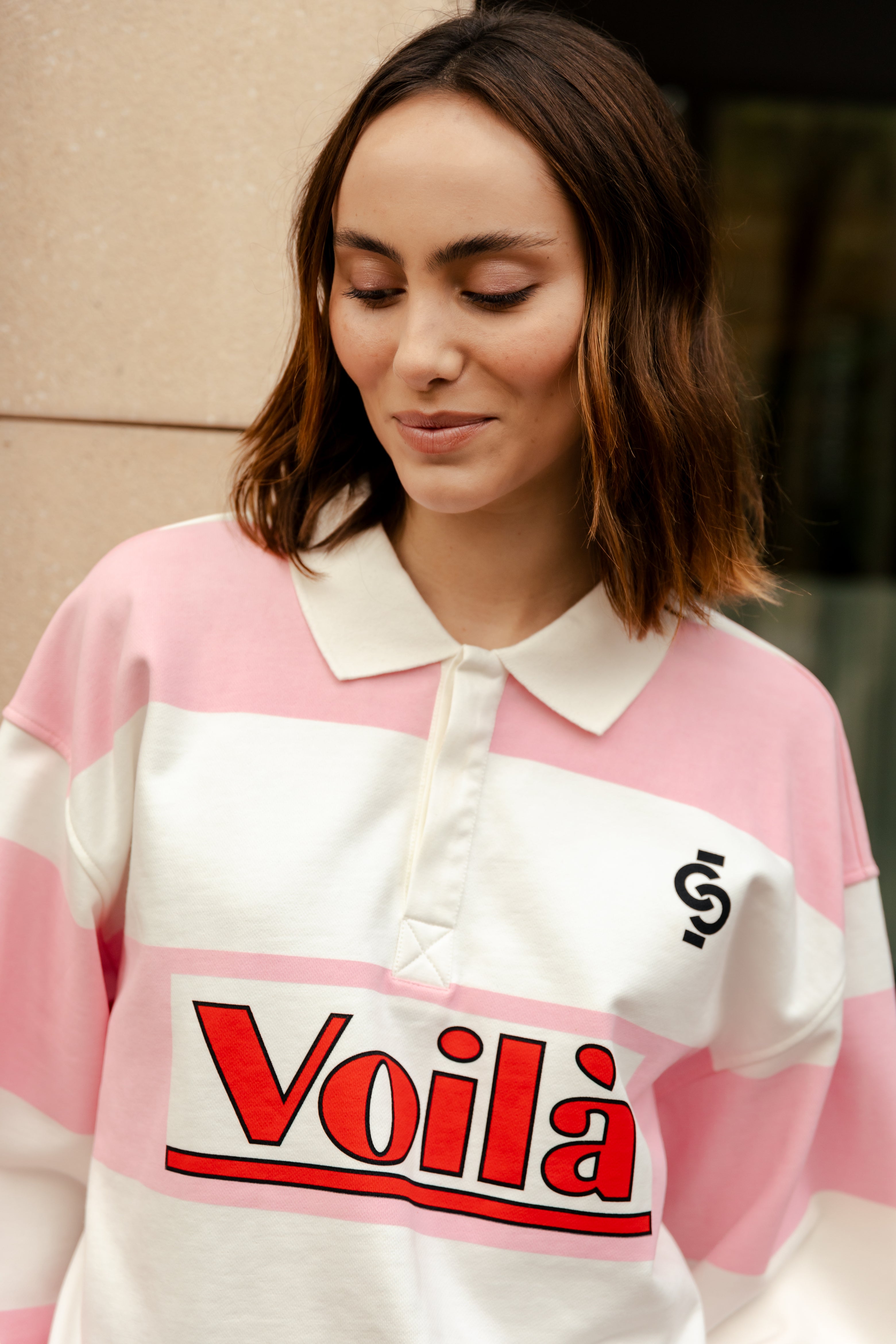 CRAS Sistacras Blouse Blouse 8151 Light Pink Ivory