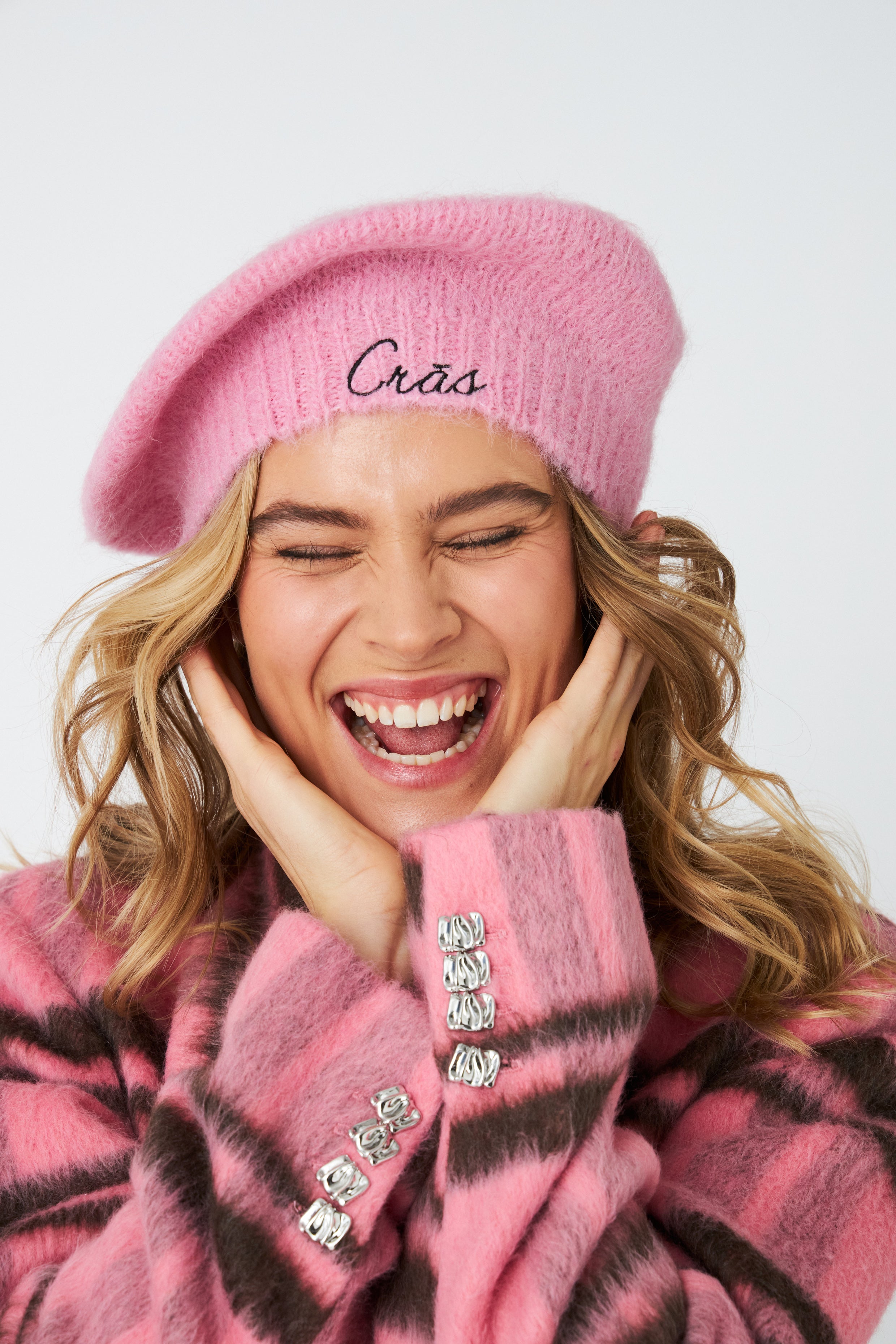 CRAS Skylarcras Beret Knit 4015 Pink