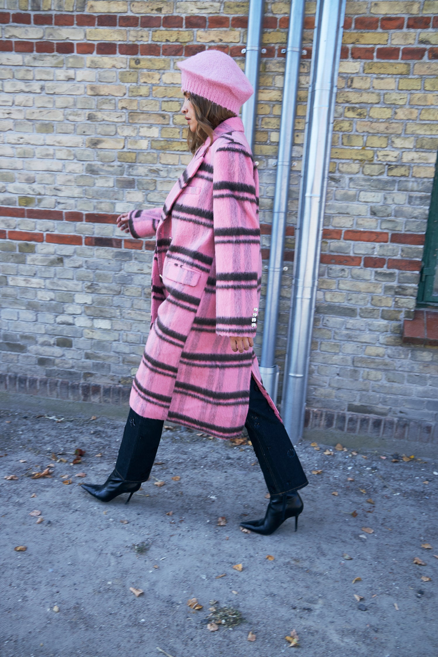 CRAS Sloanecras Coat Coat 8114 Pink Check