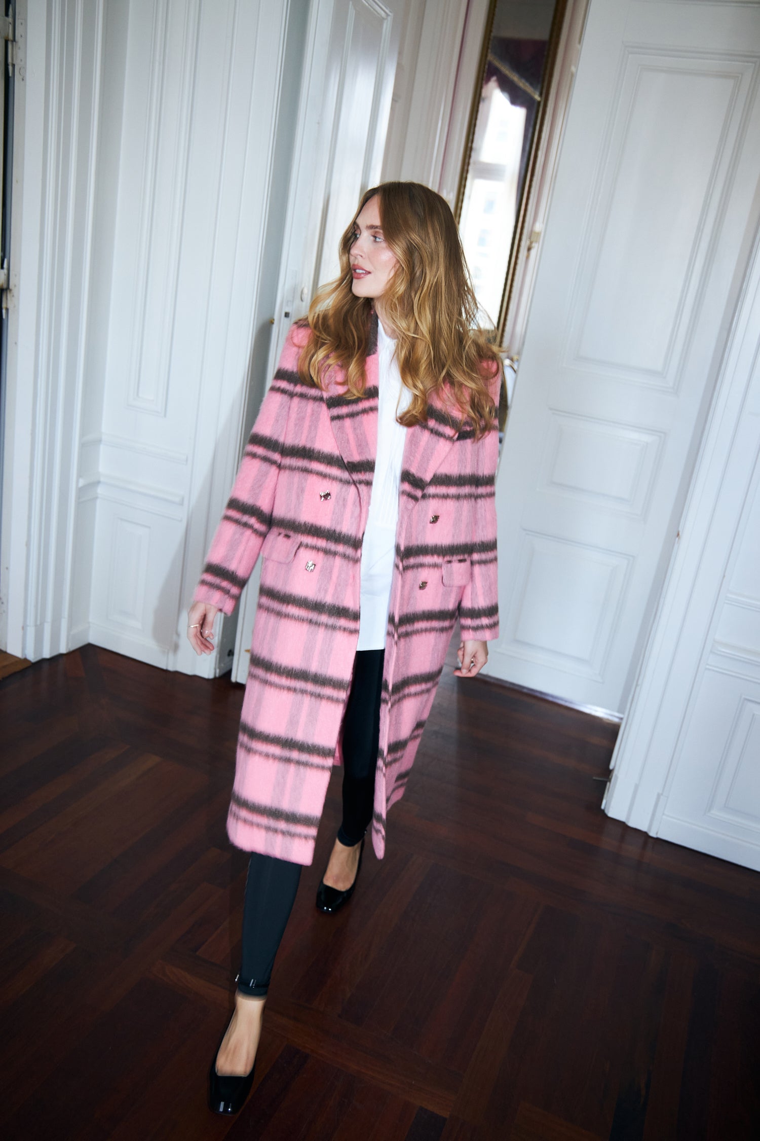 CRAS Sloanecras Coat Coat 8114 Pink Check