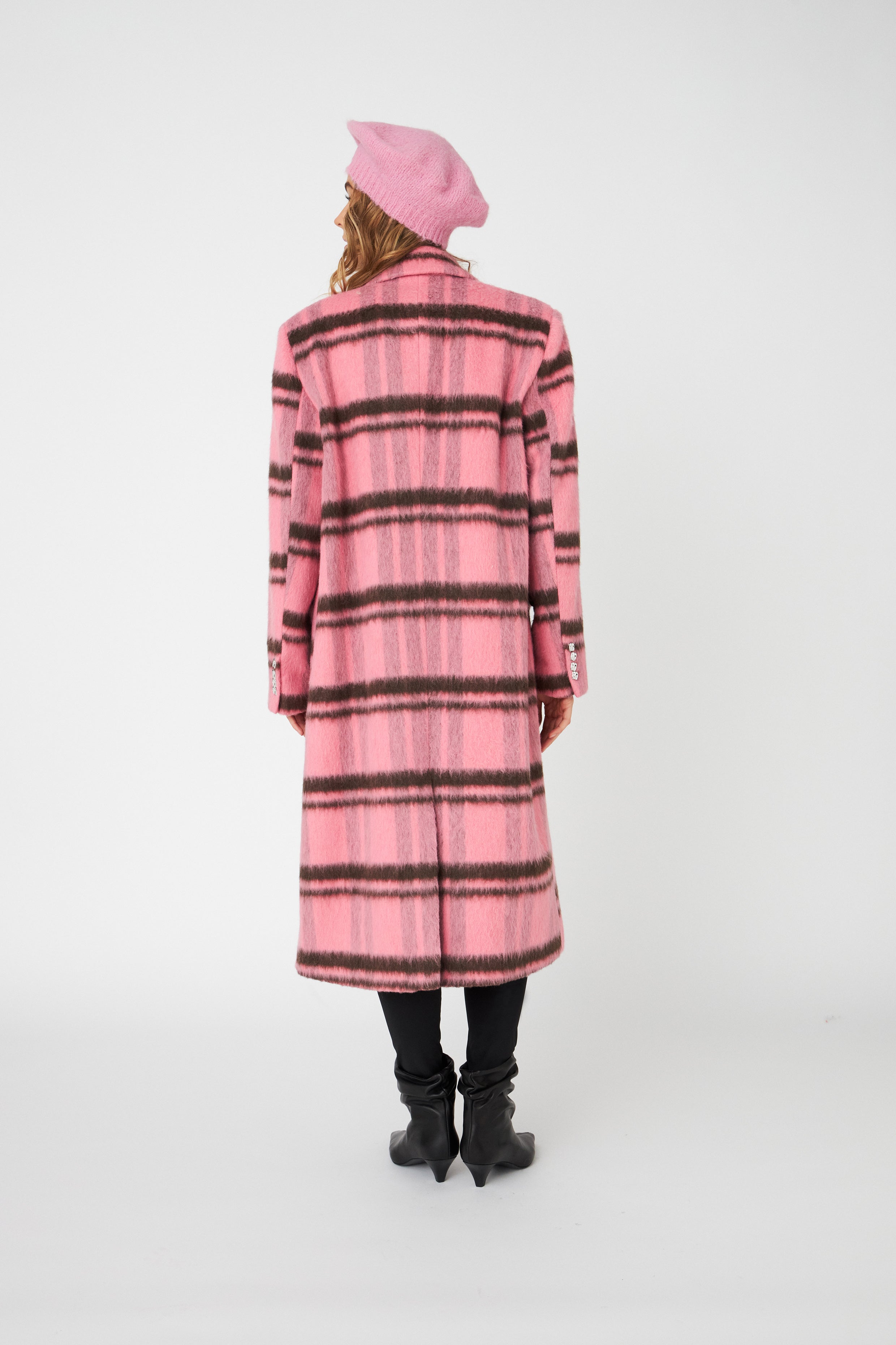 CRAS Sloanecras Coat Coat 8114 Pink Check