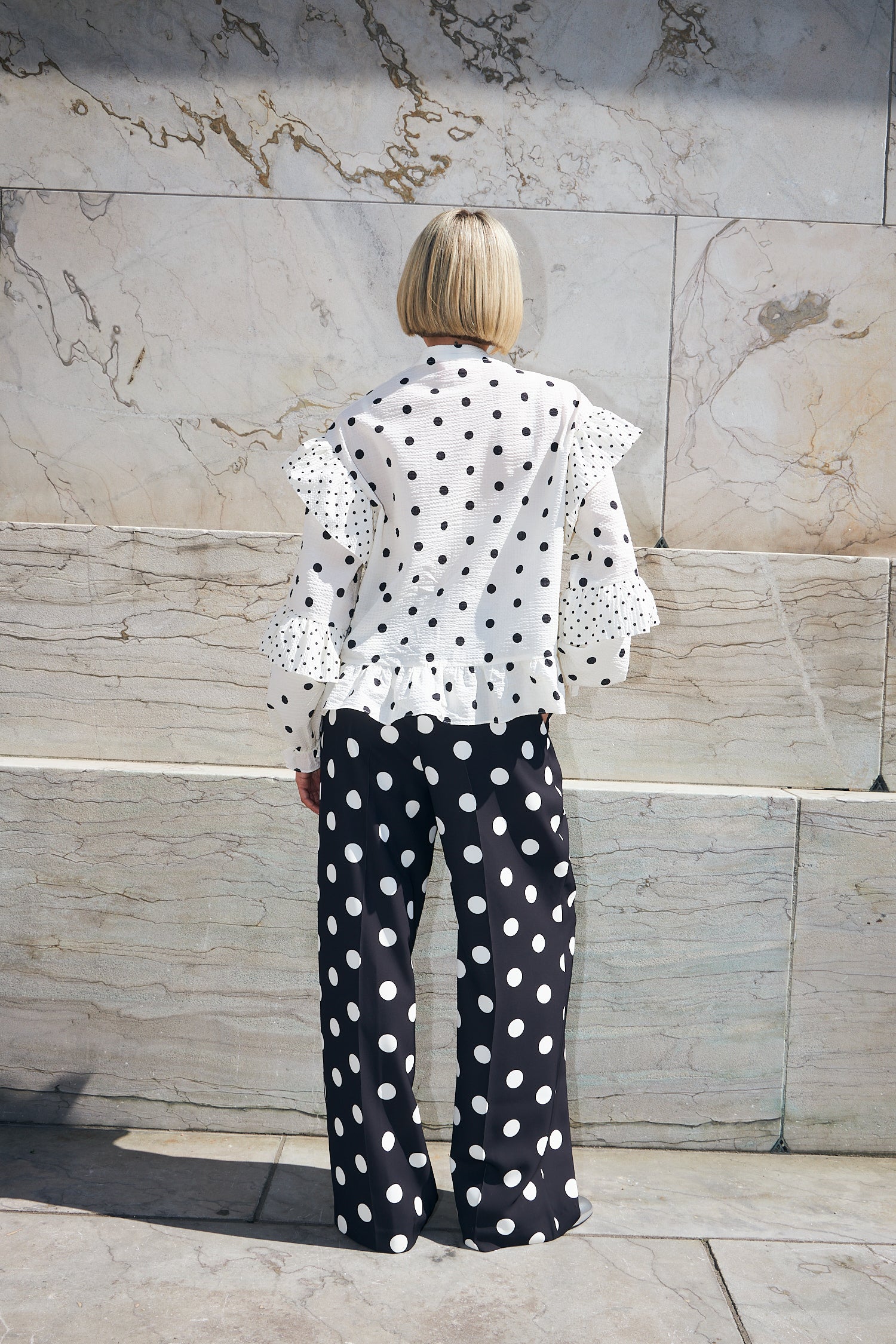 CRAS Westerncras Blouse Blouse 8143 White Polka