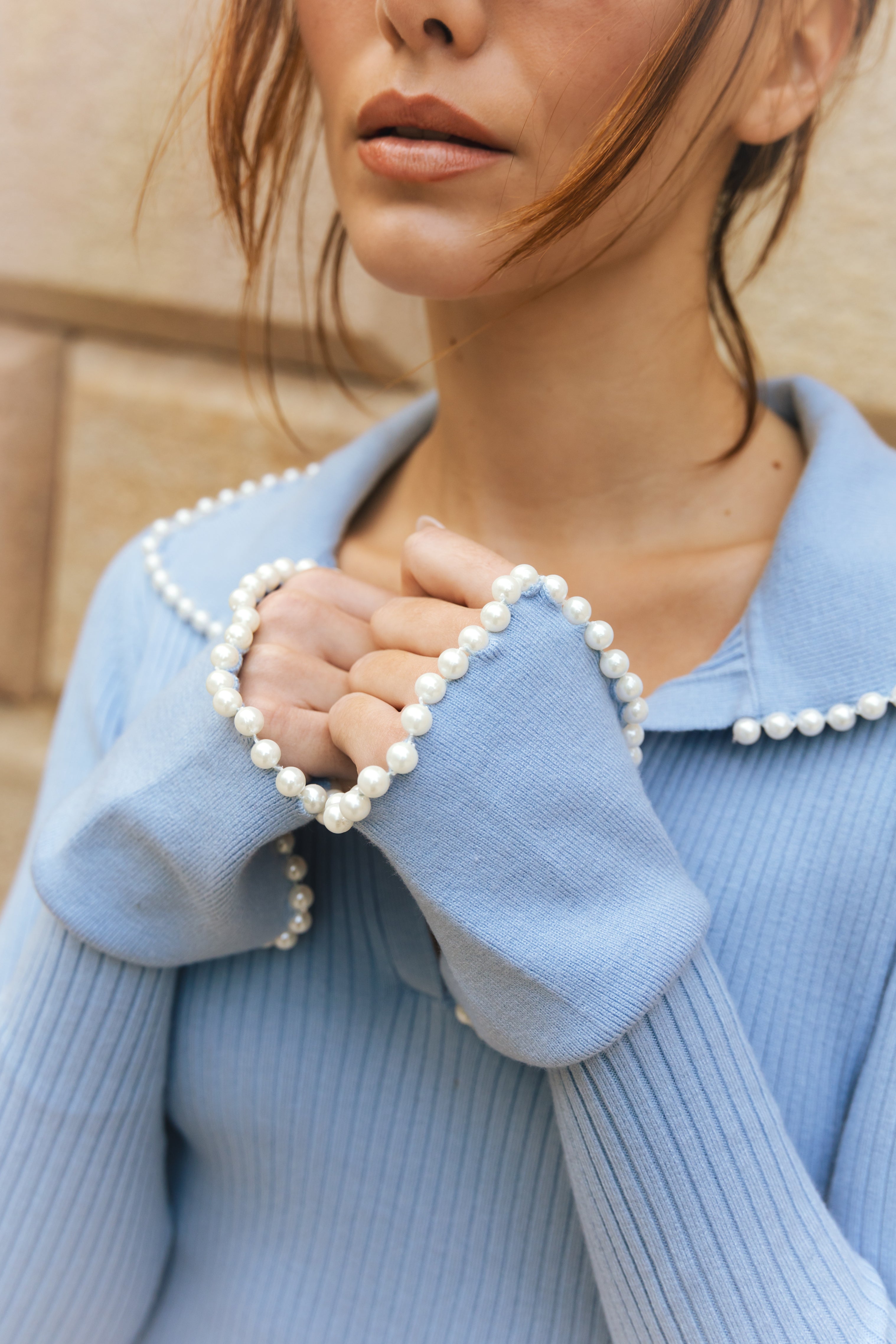 CRAS Alyssacras Dress Knit 7033 Light blue