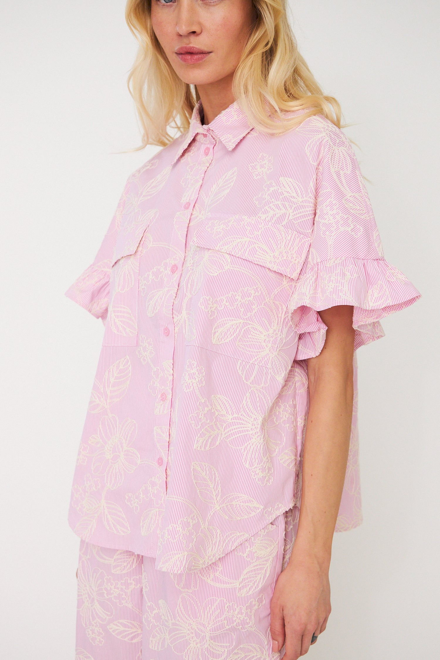 CRAS Barberacras Shirt Shirt 8070 Pink Stripe