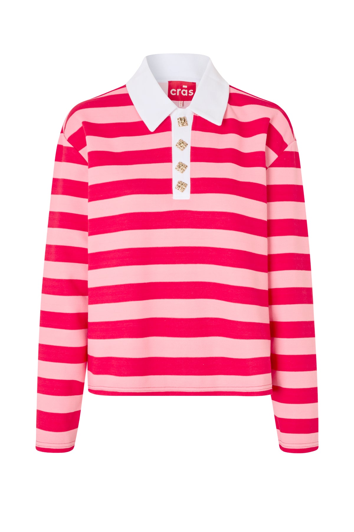 CRAS Beacras Blouse Blouse 4018 Pink Red Stripe