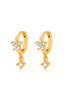 BrightonCras Earring - Gold Plated Crystal CZ
