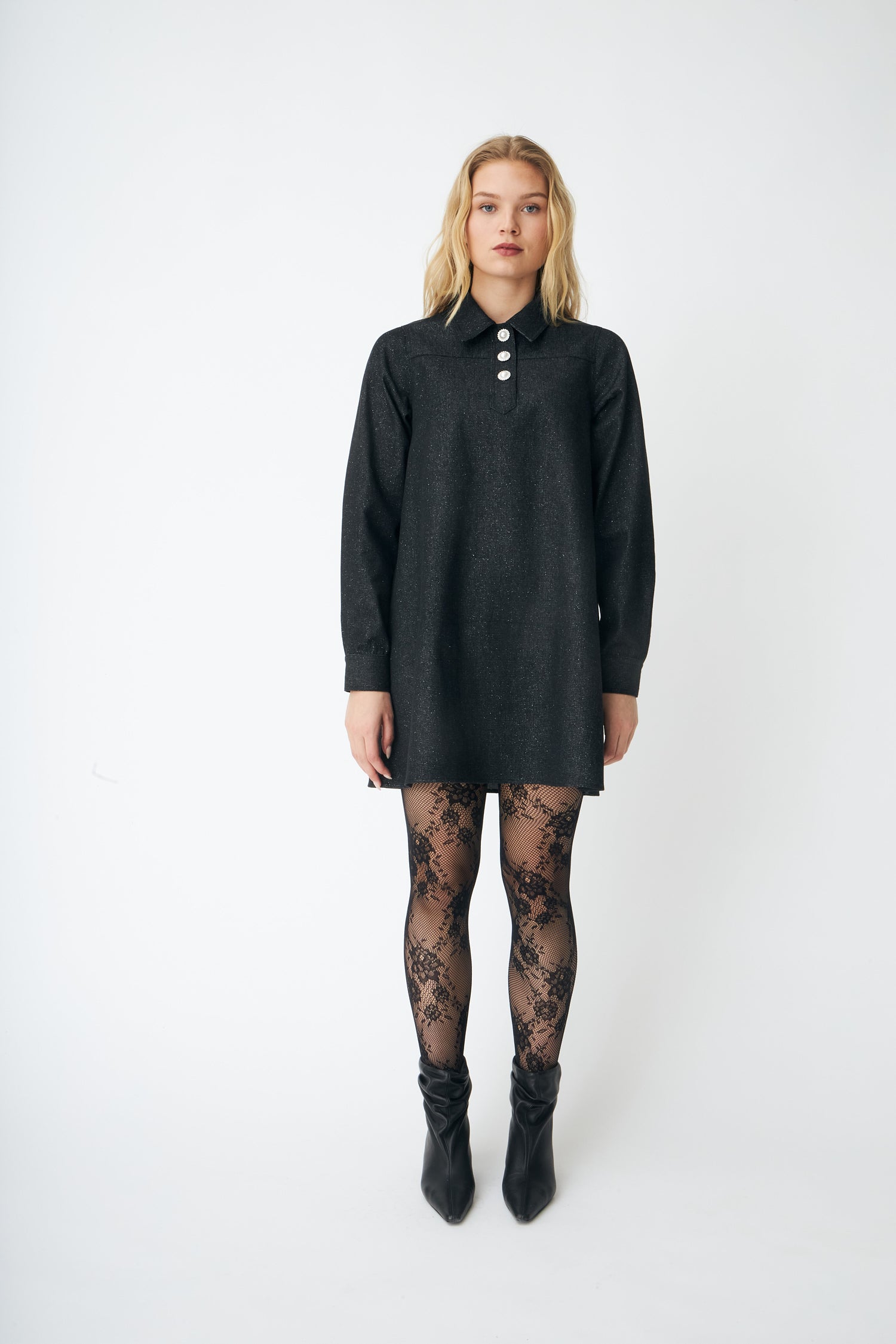 CRAS Dendracras Dress Dress 9996 Black Glitter