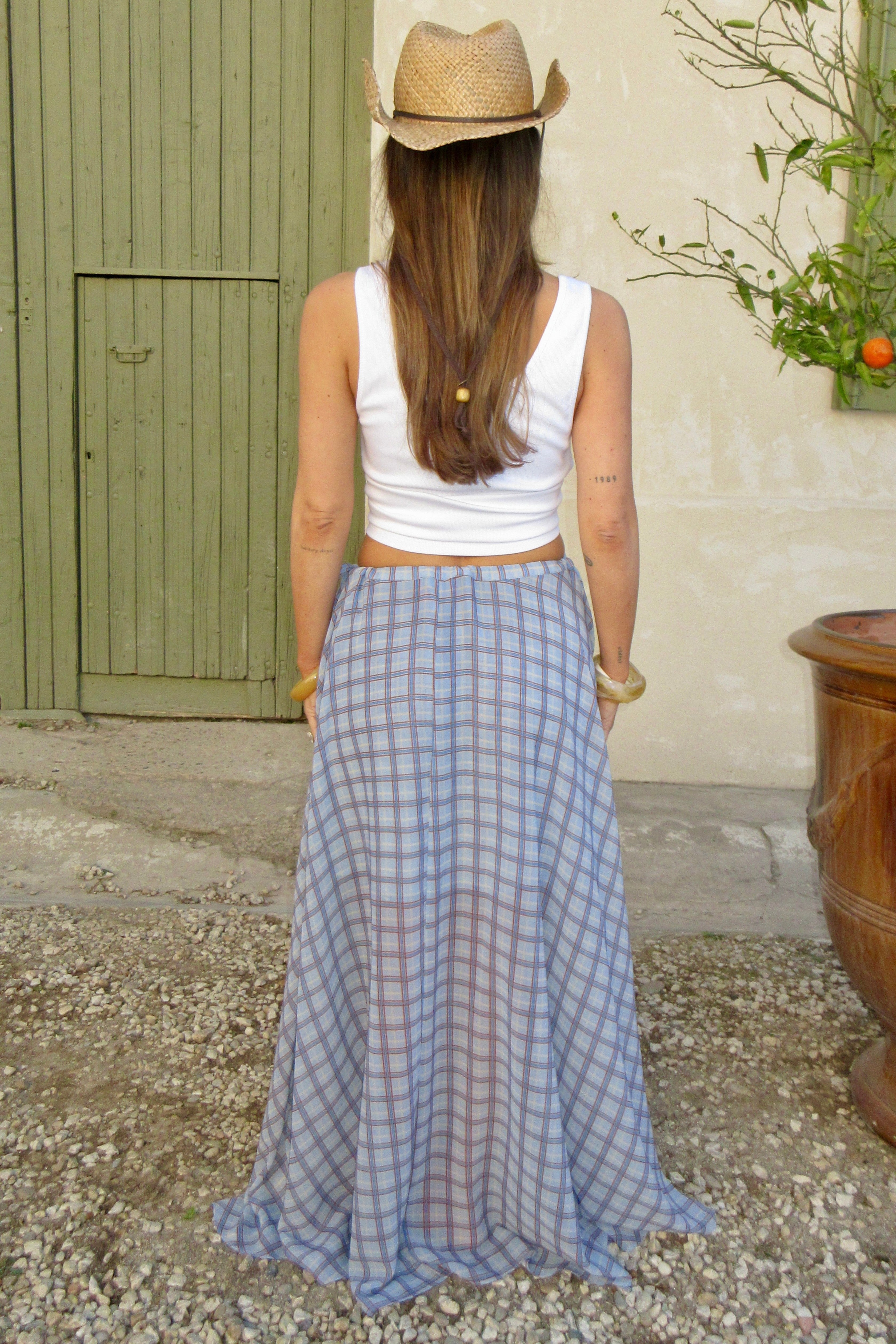 Cras Exclusive Dollycras Skirt Skirt Blue Check