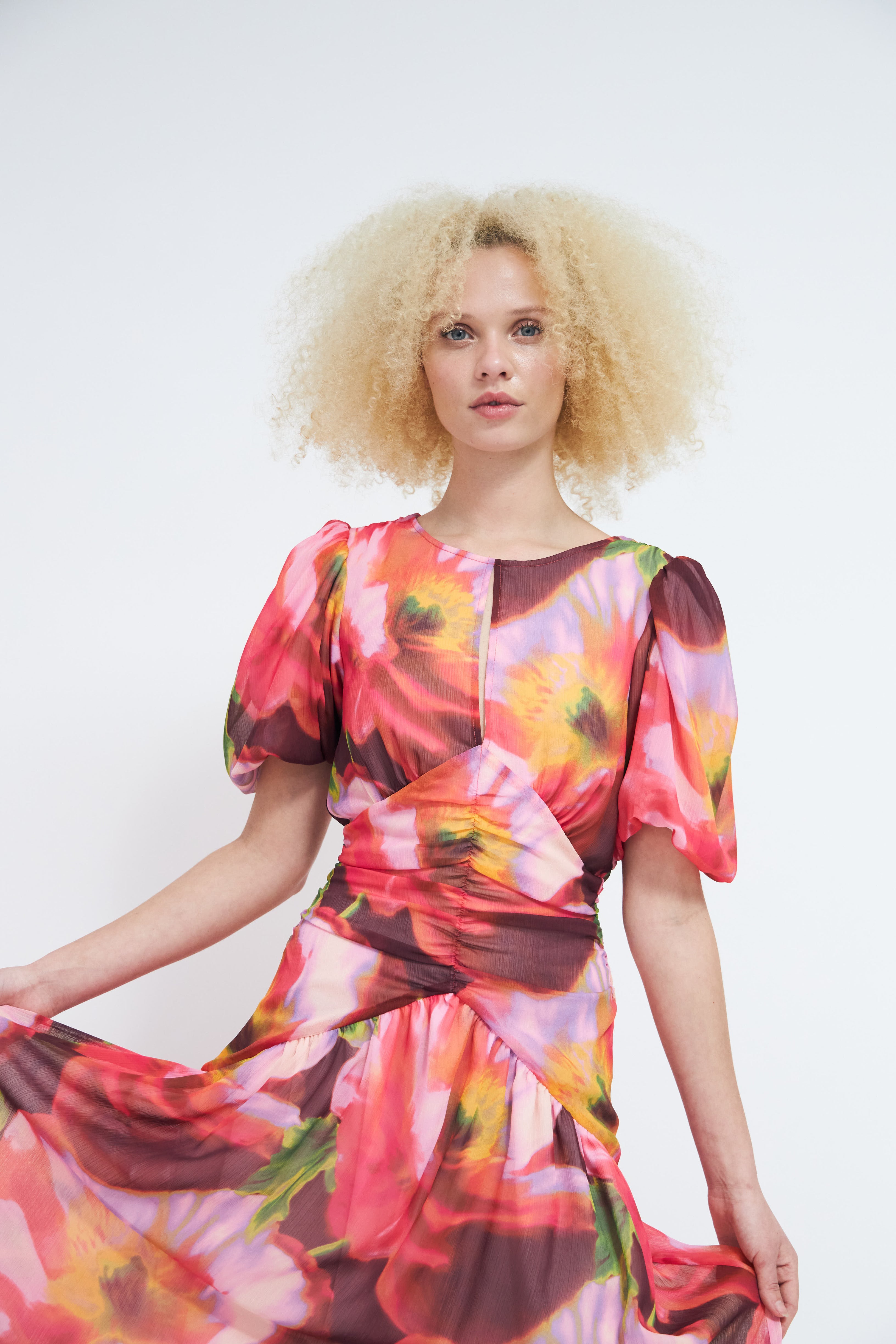 CRAS Elainecras Dress Dress Poppy Flower Red