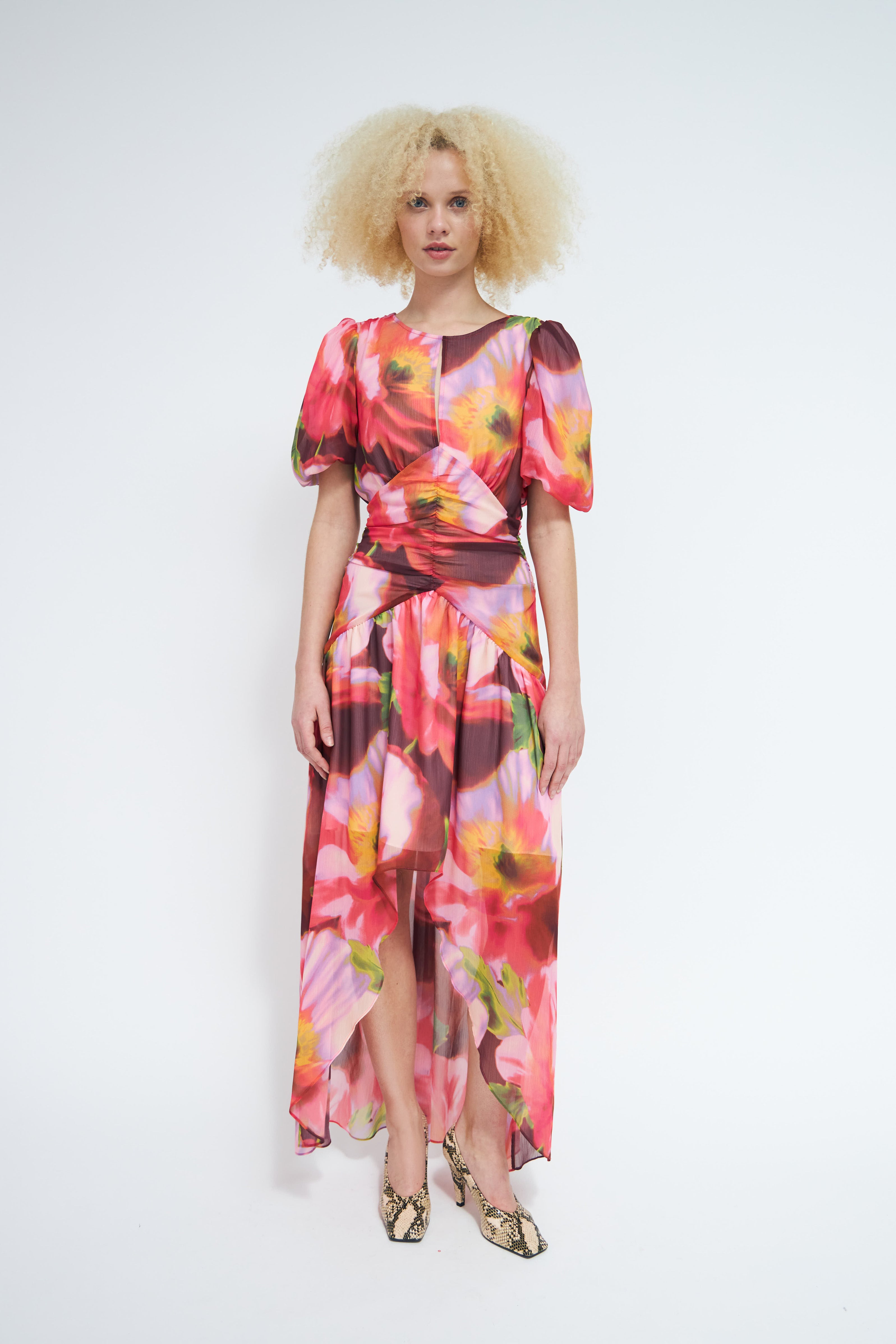 CRAS Elainecras Dress Dress Poppy Flower Red