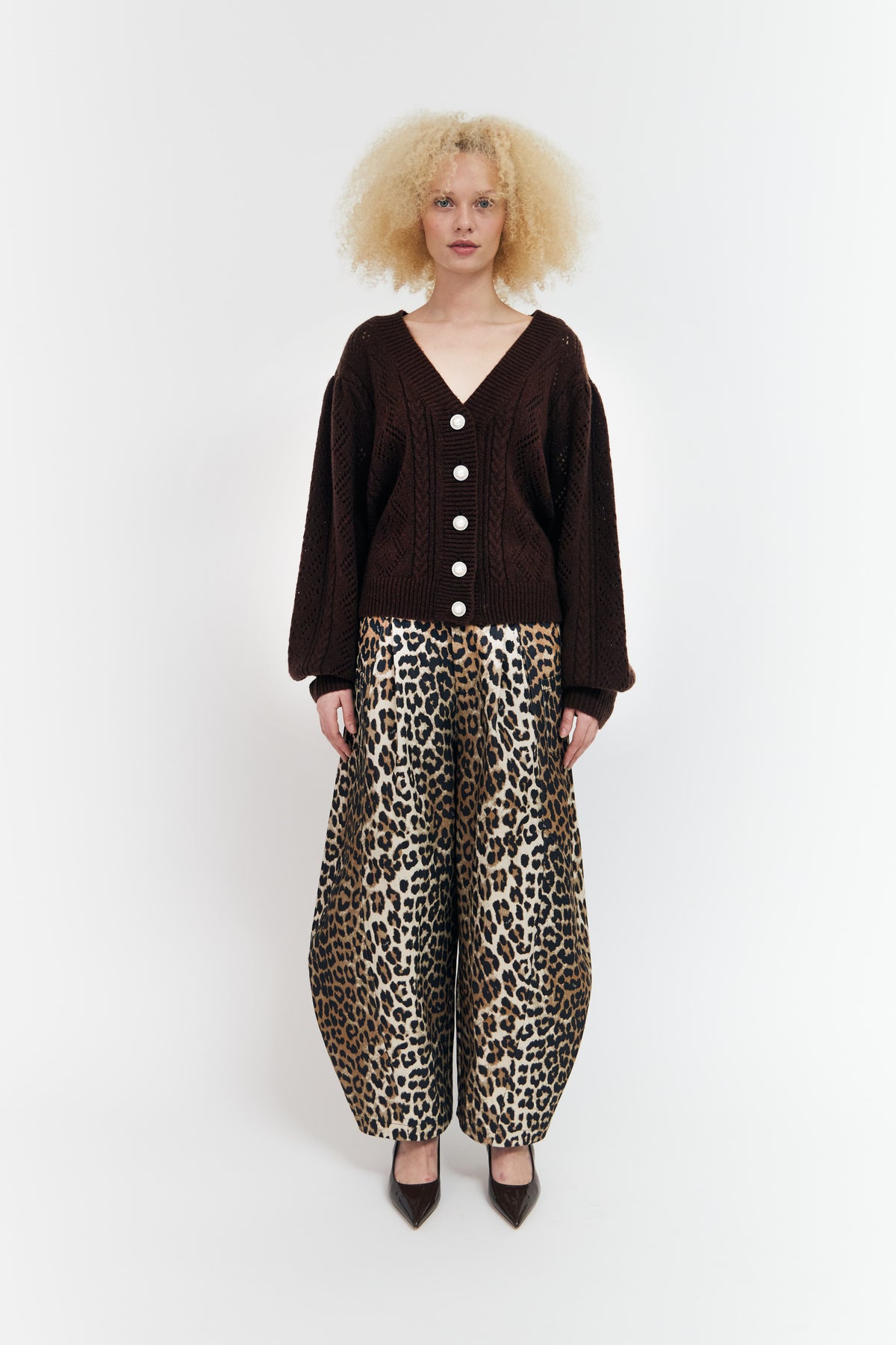 CRAS Elajacras cardigan Knit Chocolate Brown