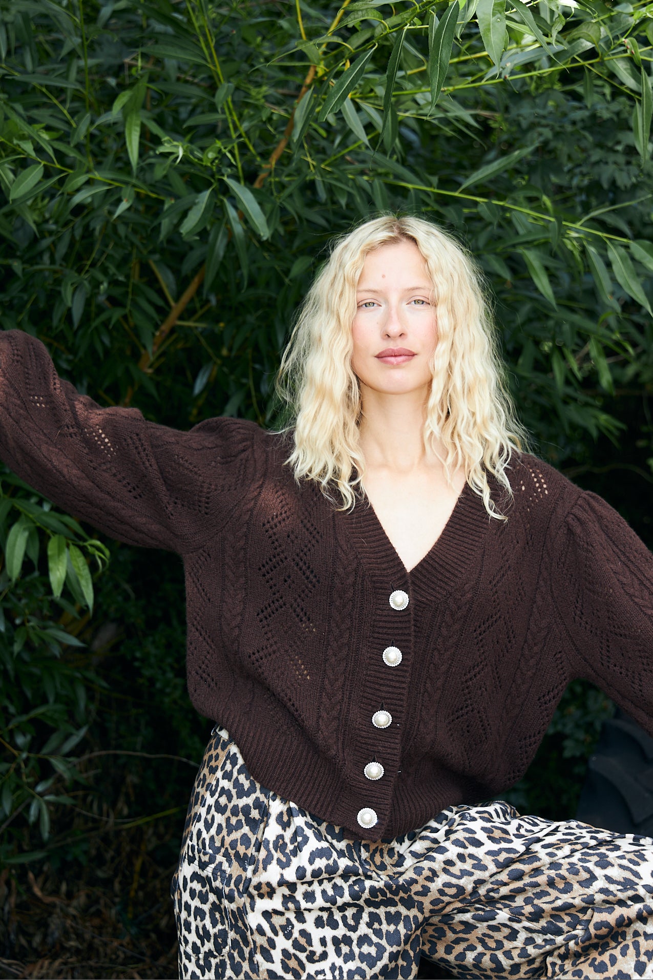 CRAS Elajacras cardigan Knit Chocolate Brown