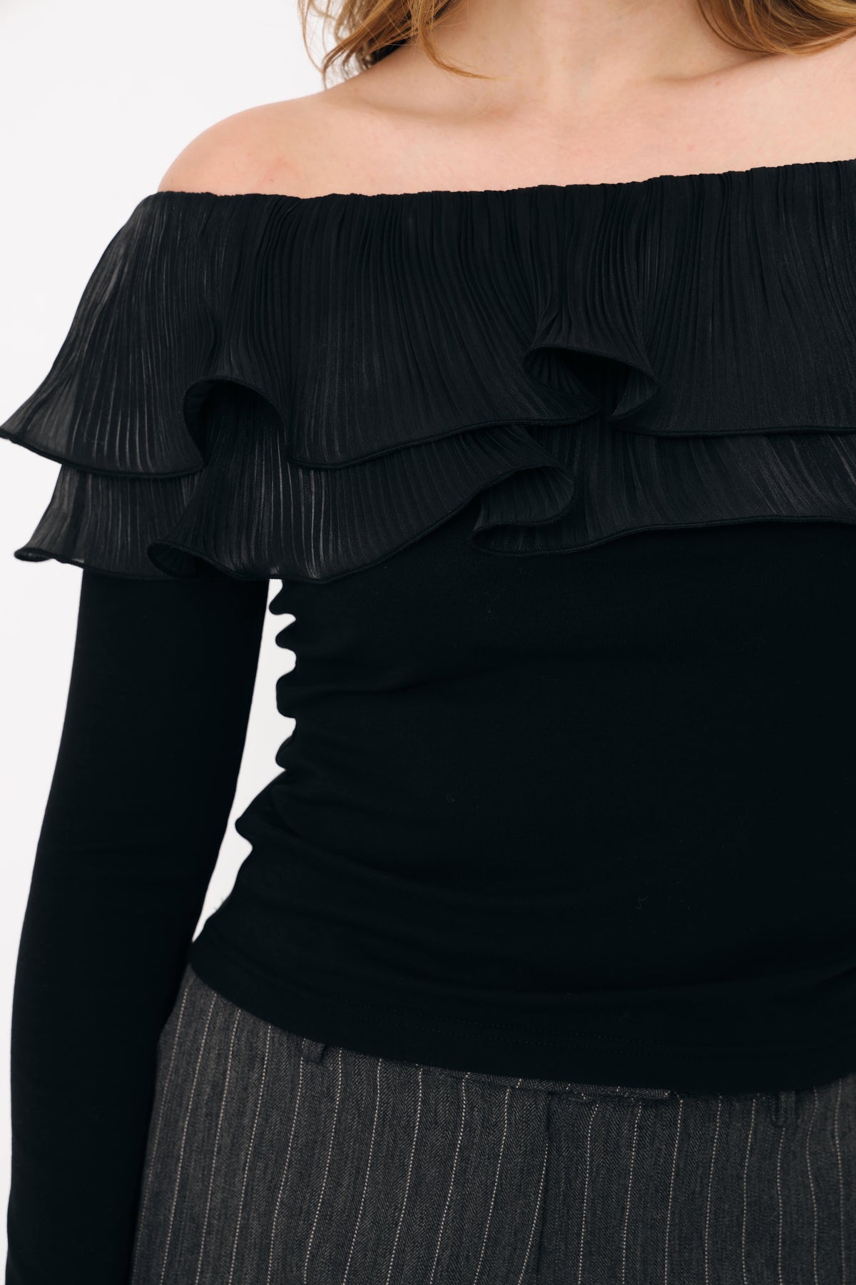 CRAS Flouncecras Blouse Blouse 9999 Black