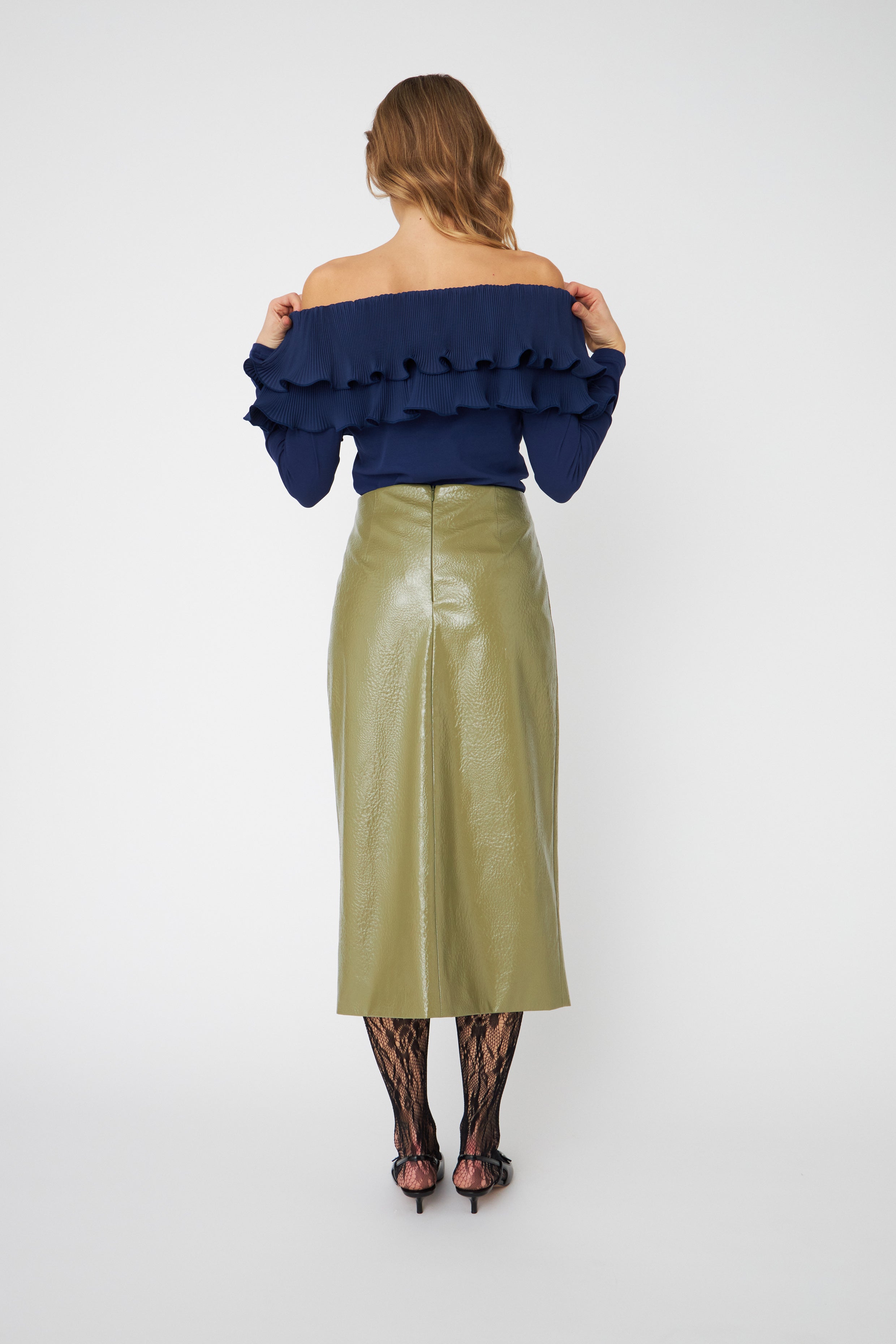 CRAS Flouncecras Blouse Blouse 7031 Navy