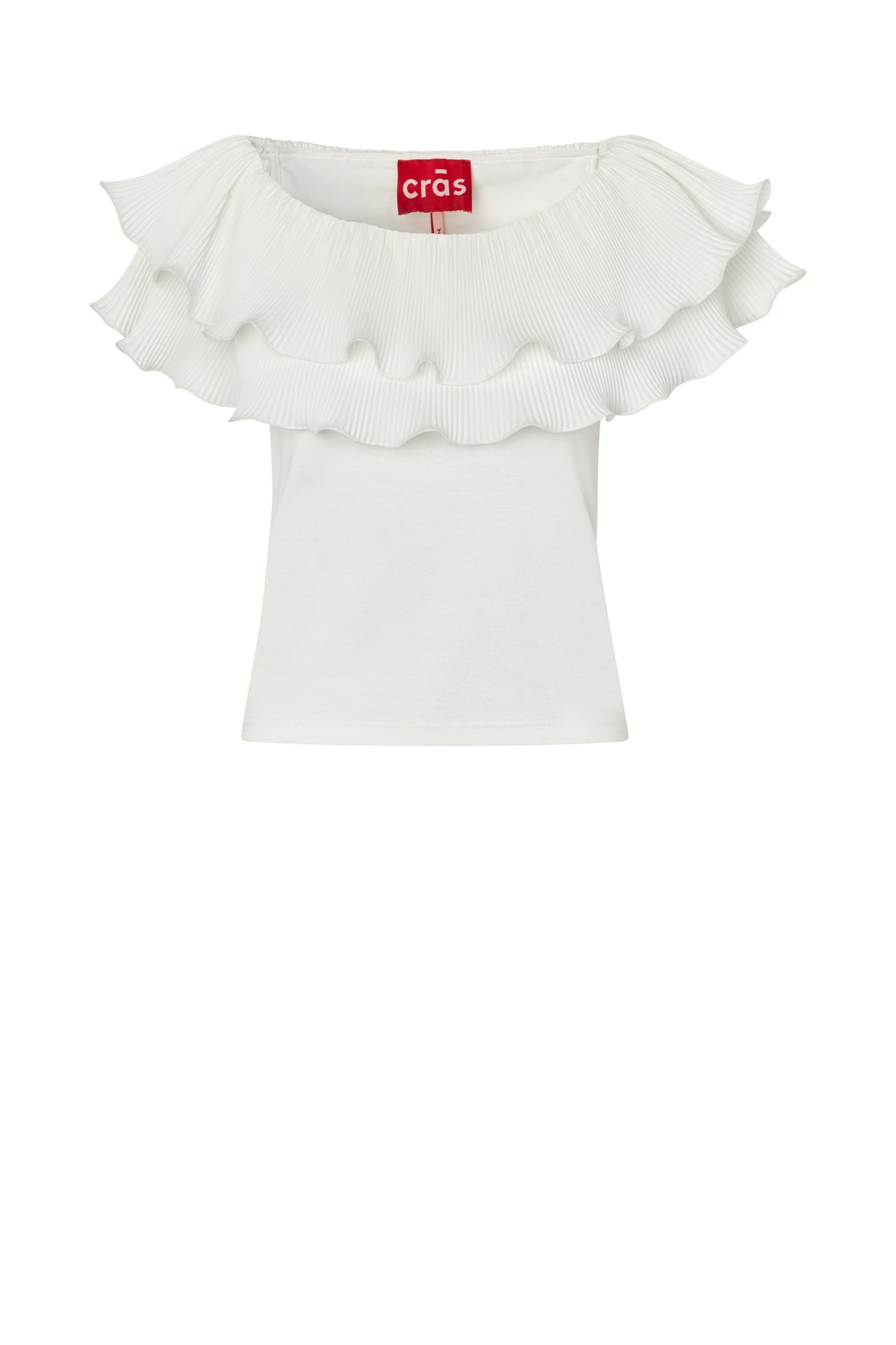 Cras STUDIO Flouncecras Top Top 1007 Off White