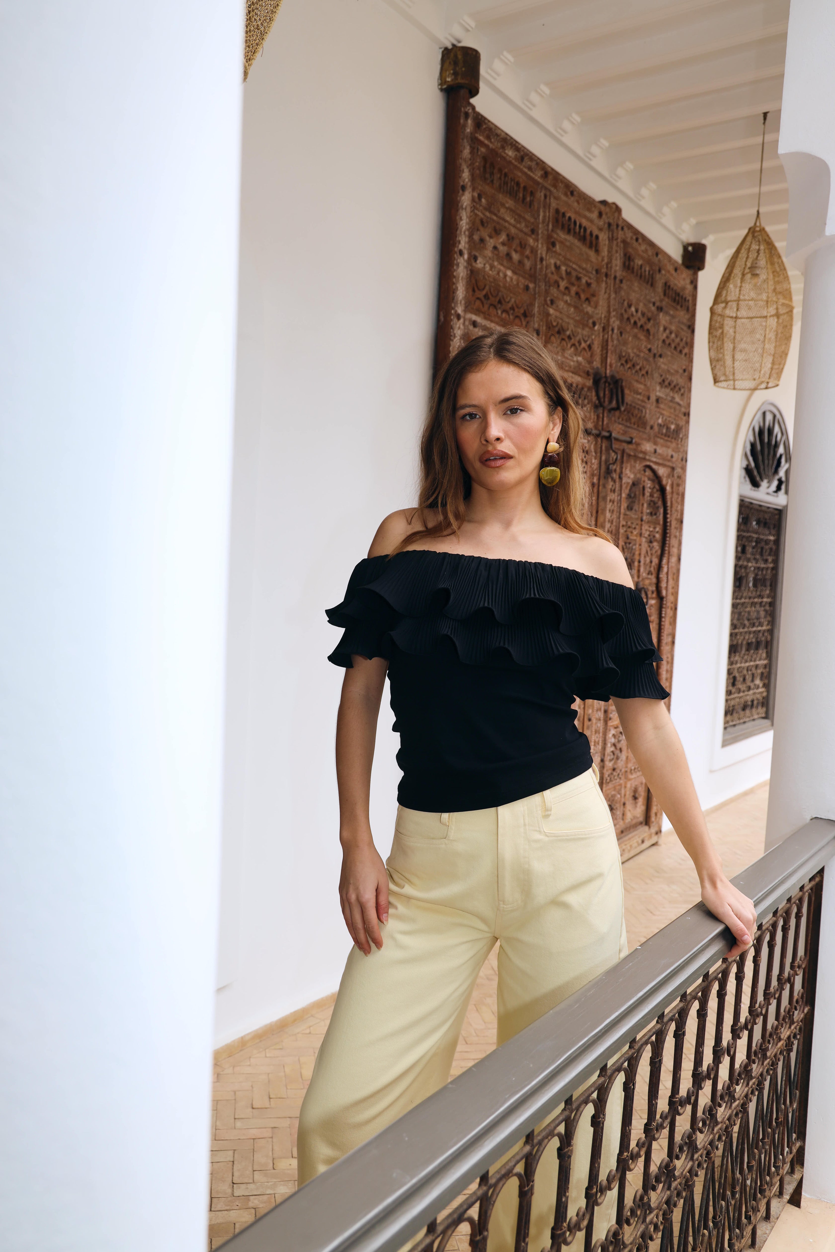 CRAS Flouncecras Top Top 9999 Black