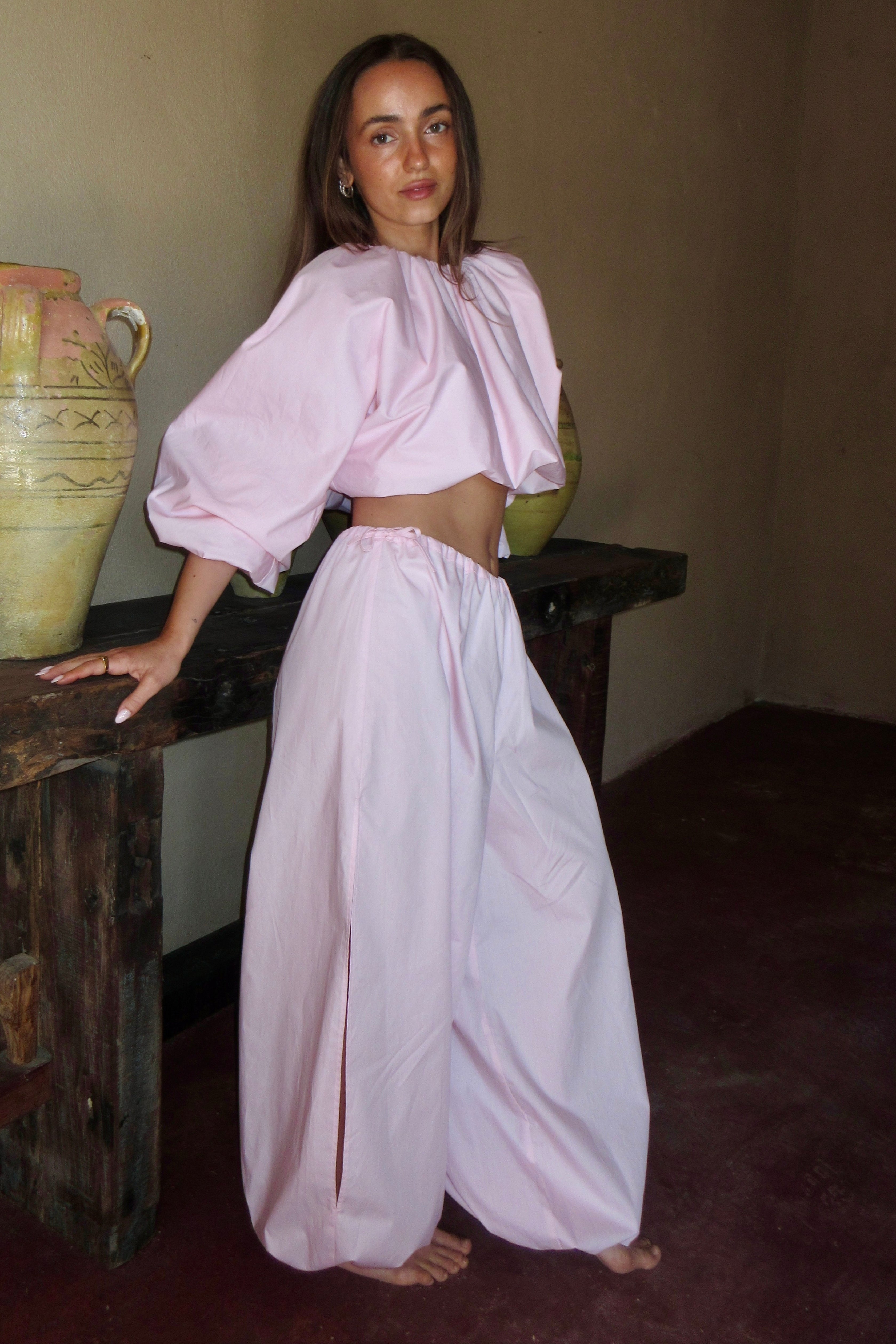 Cras Exclusive Holliecras Pants Pants 4056 Pale Pink