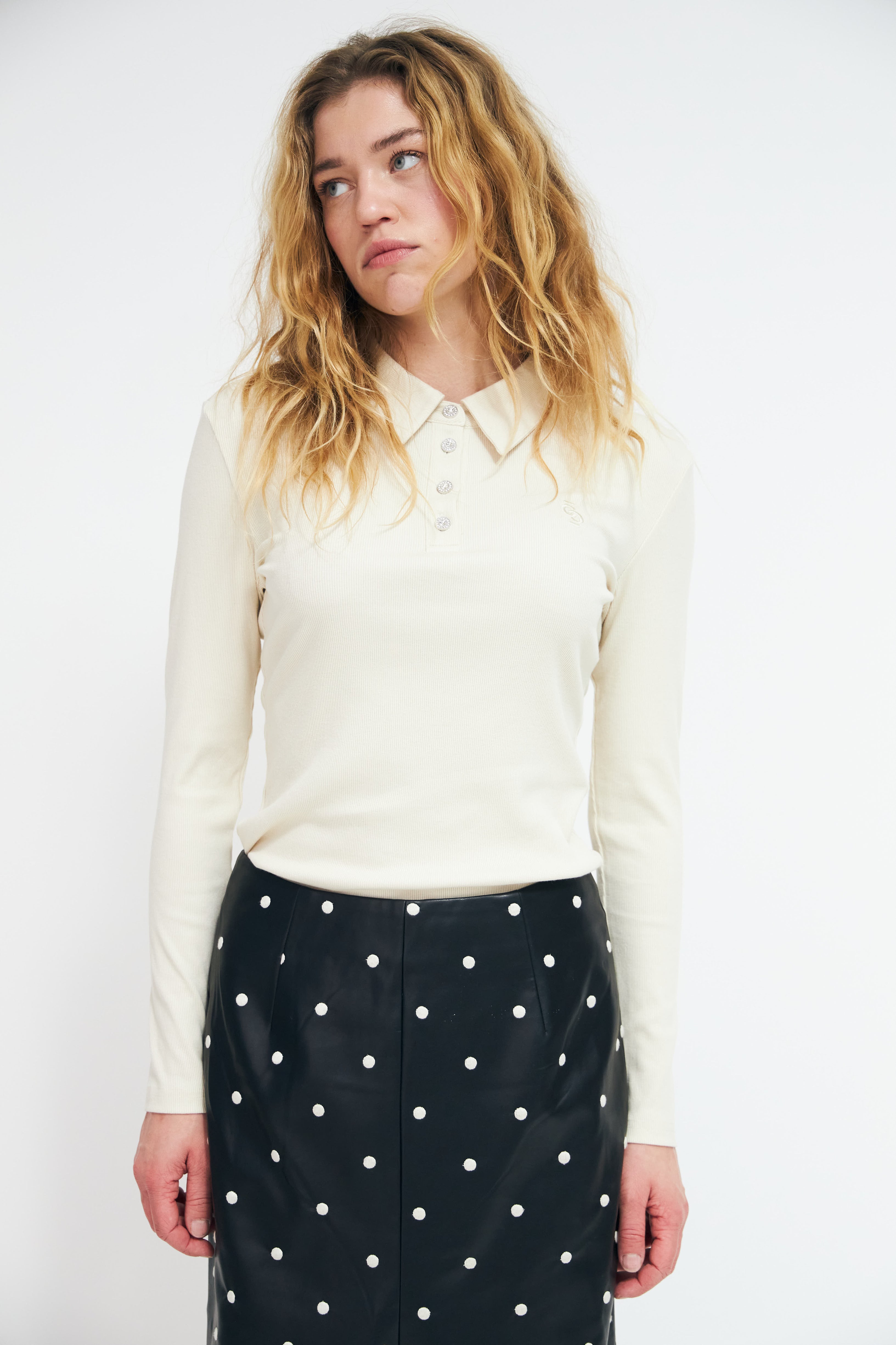 CRAS Ivonecras Blouse Blouse 1013 Creme