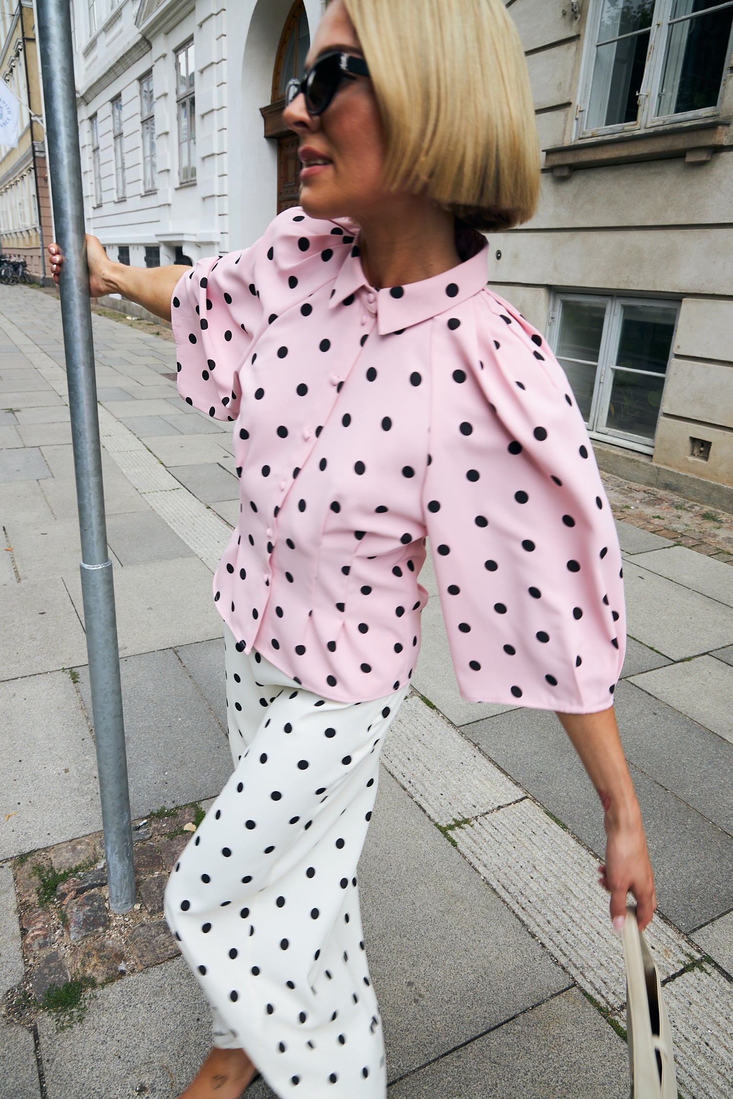 CRAS Josellecras Shirt Shirt 8142 Orchid Pink Polka