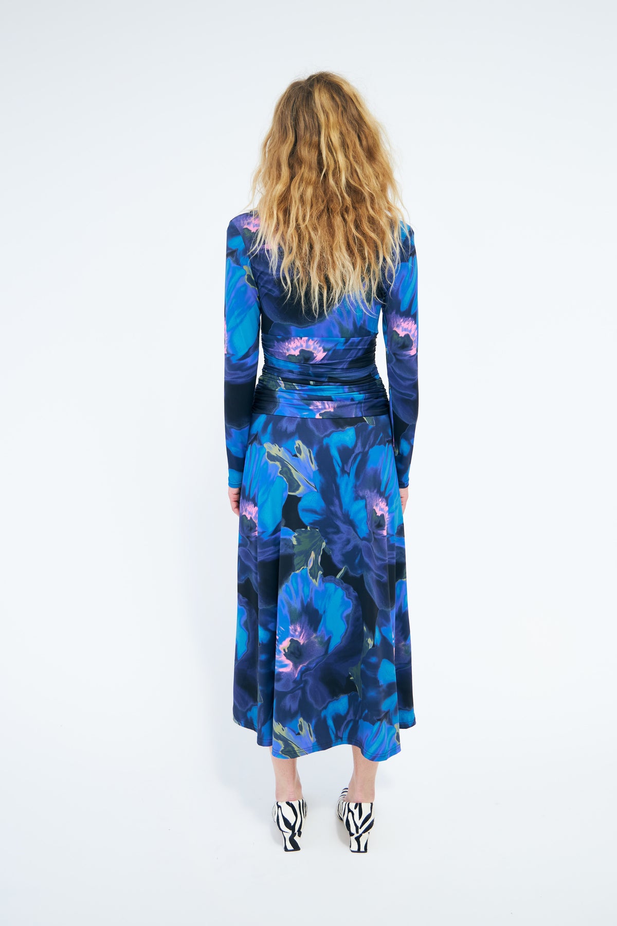 CRAS Klaracras Dress Dress Poppy Flower Blue