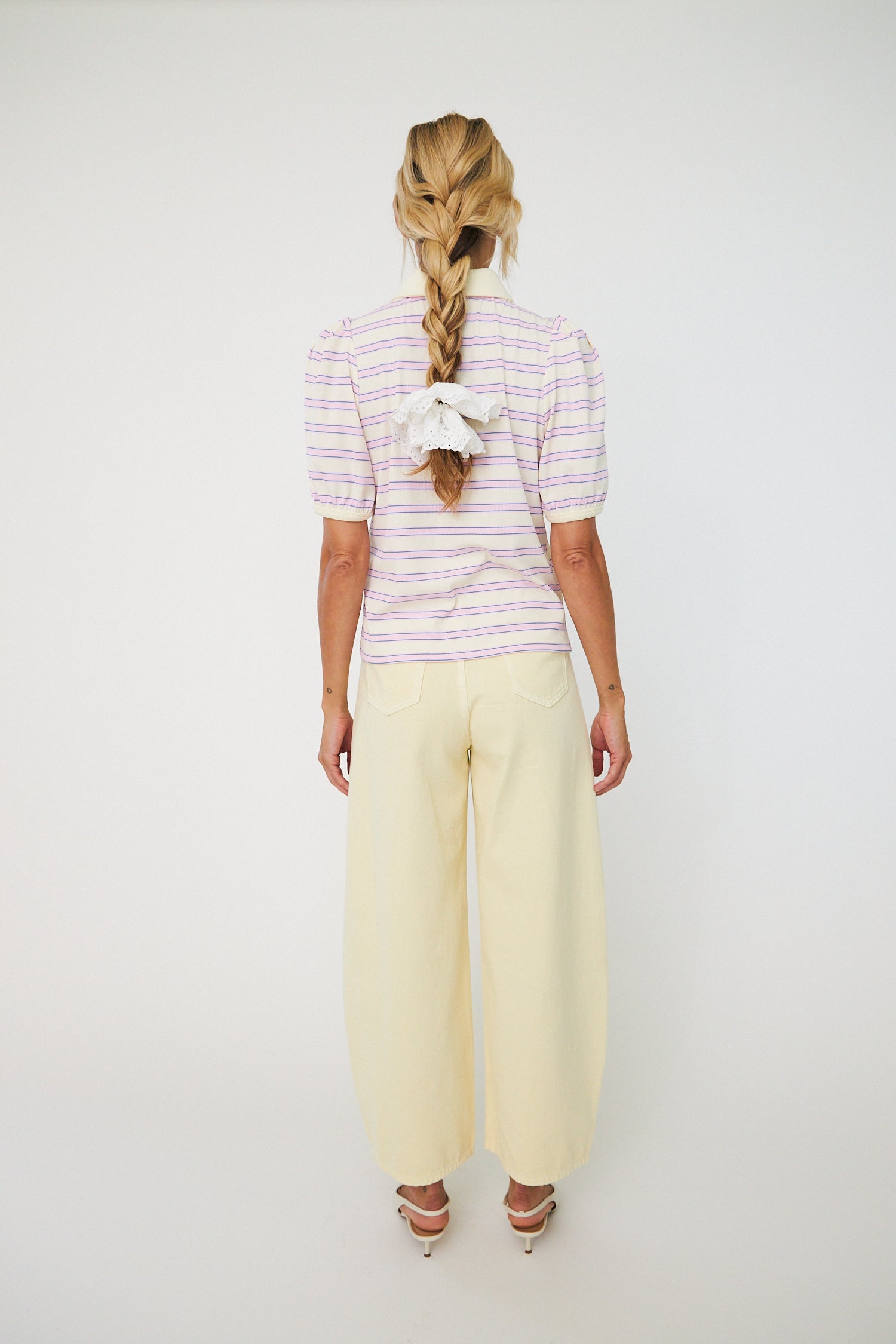 CRAS Kleocras Polo Polo 4055 Creme Lilac stripe
