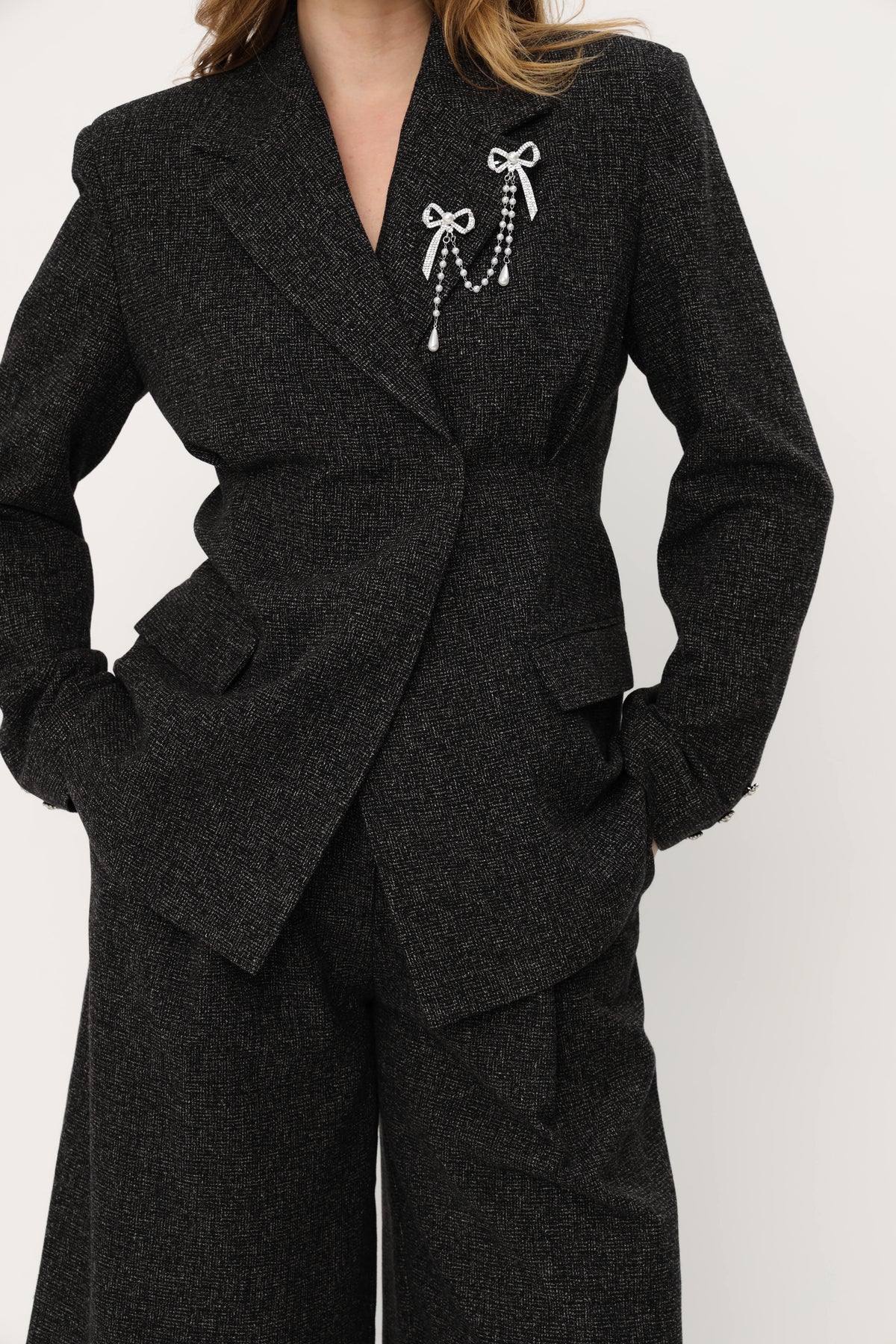 CRAS Leonoracras Blazer Blazer 9002 Salt and Pepper