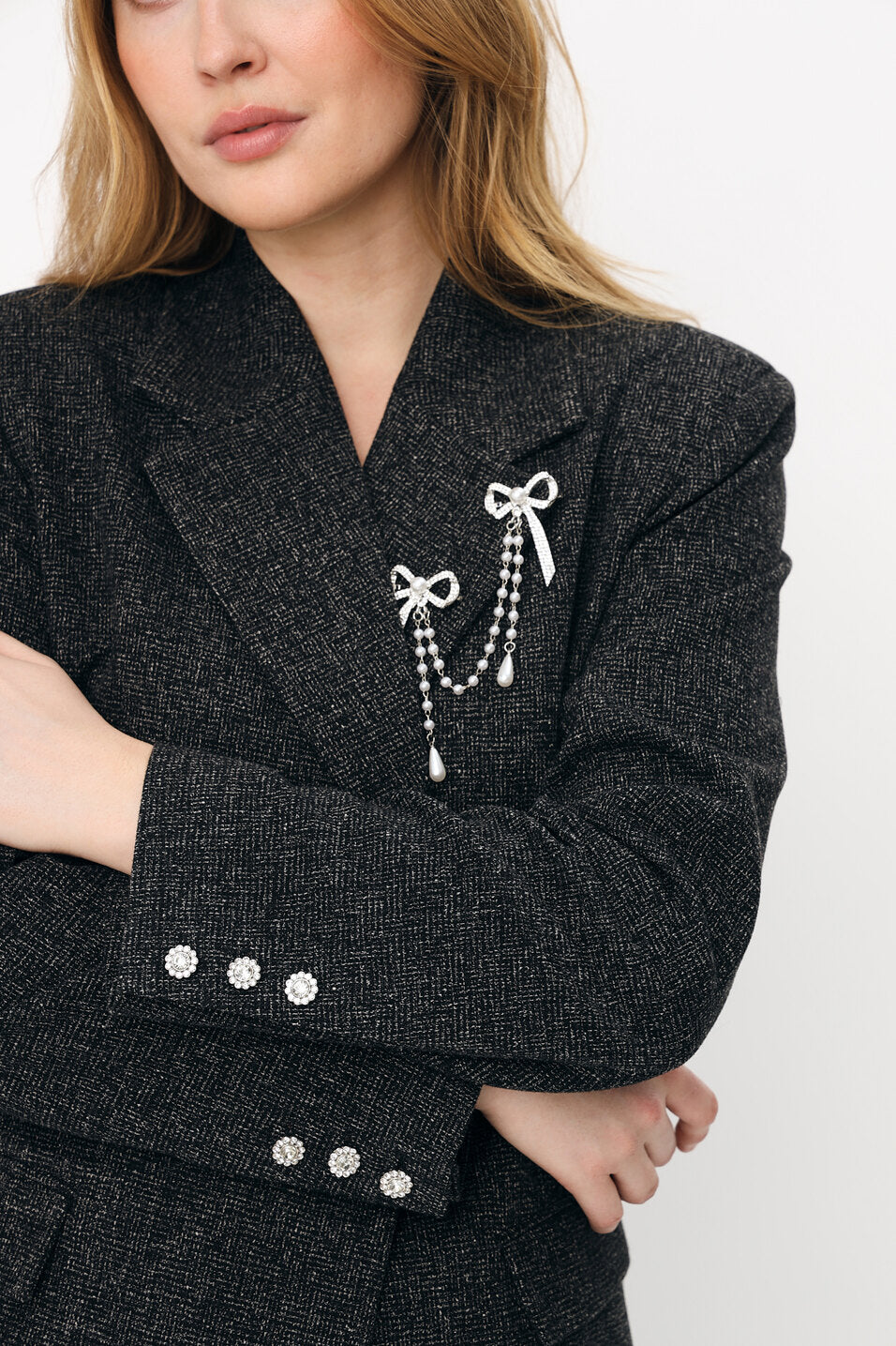 CRAS Leonoracras Blazer Blazer 9002 Salt and Pepper
