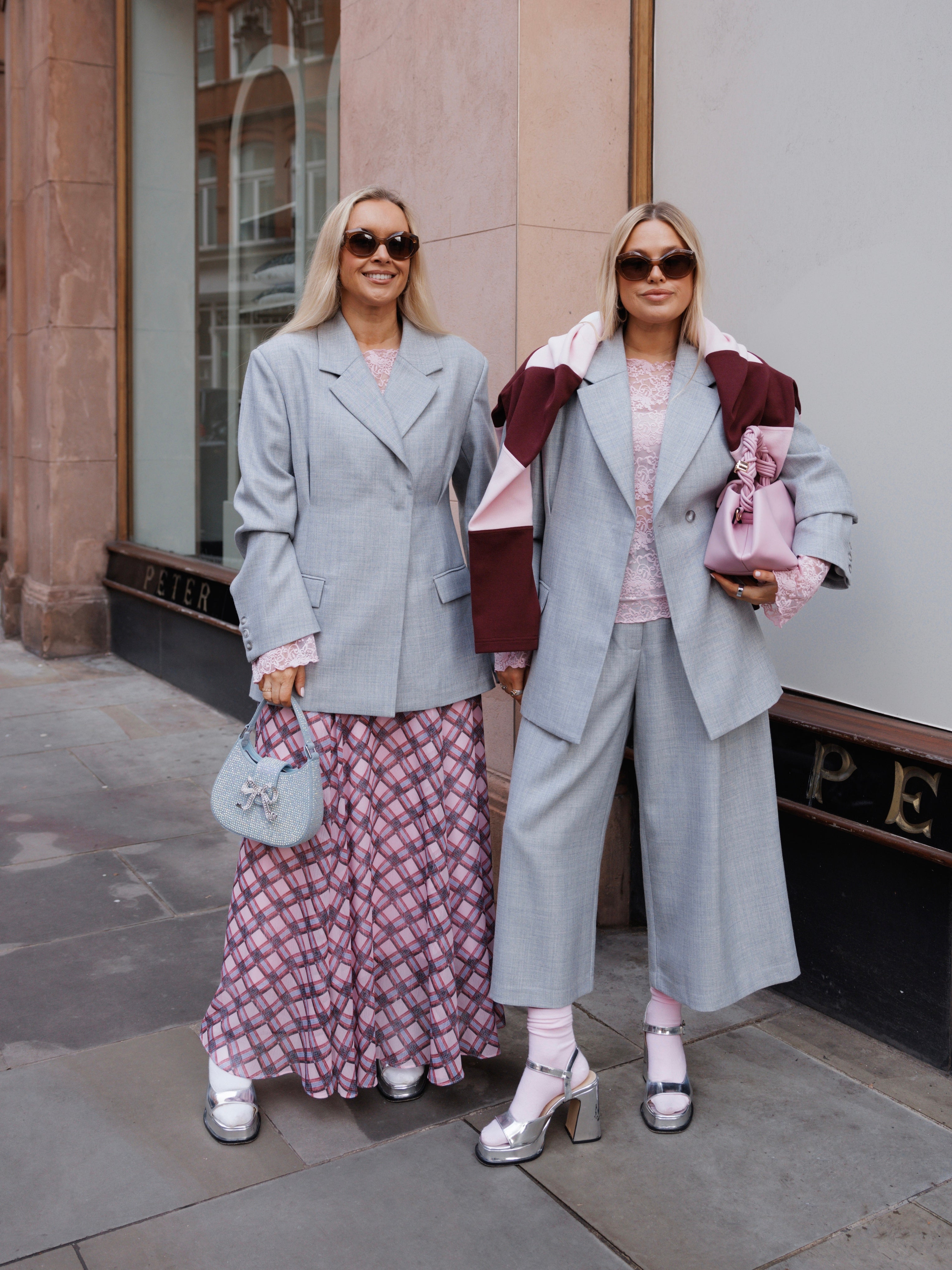 CRAS Leonoracras Pants Pants Blue Silver