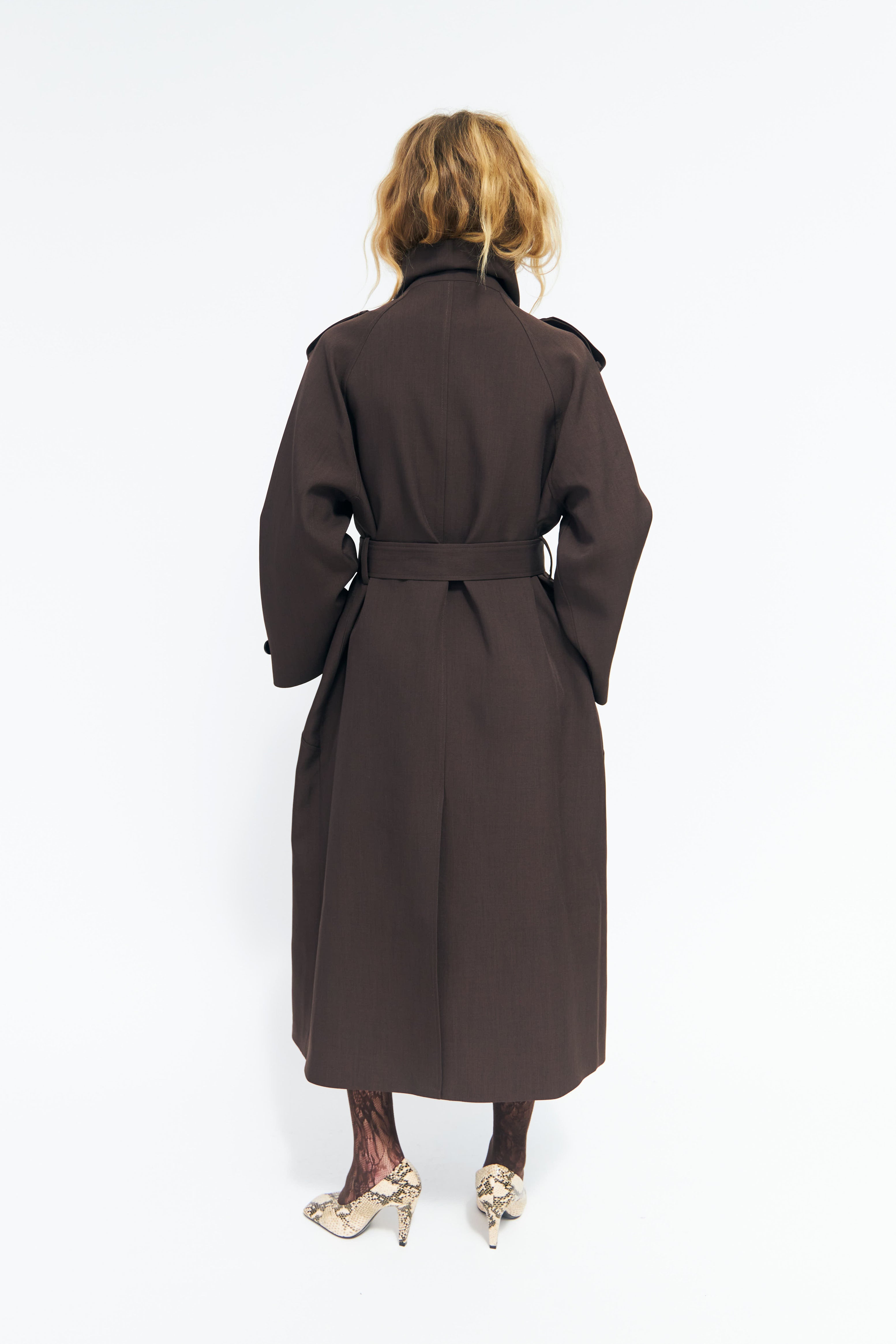 CRAS Leonoracras Trenchcoat Jacket Dark Brown