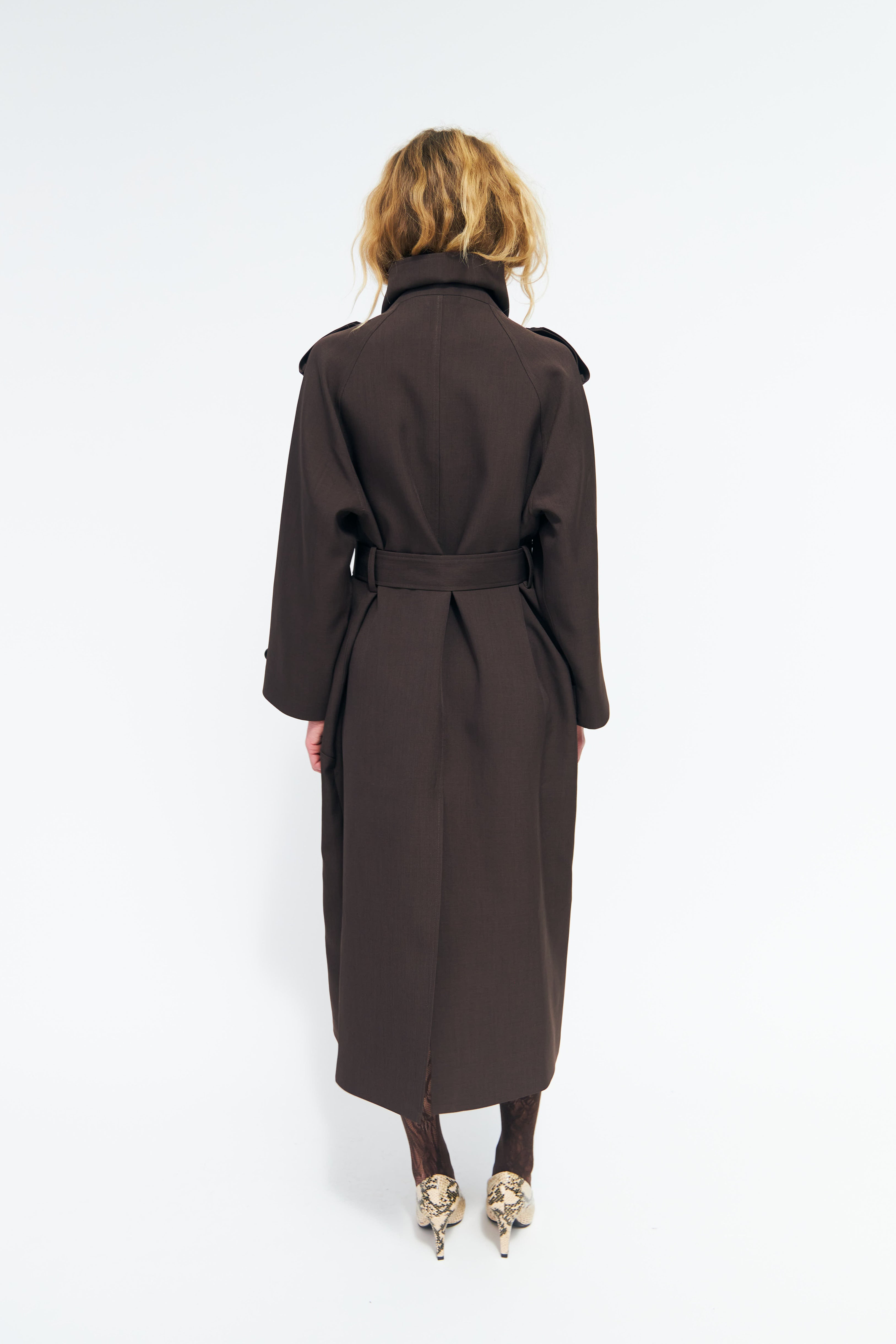 CRAS Leonoracras Trenchcoat Jacket Dark Brown