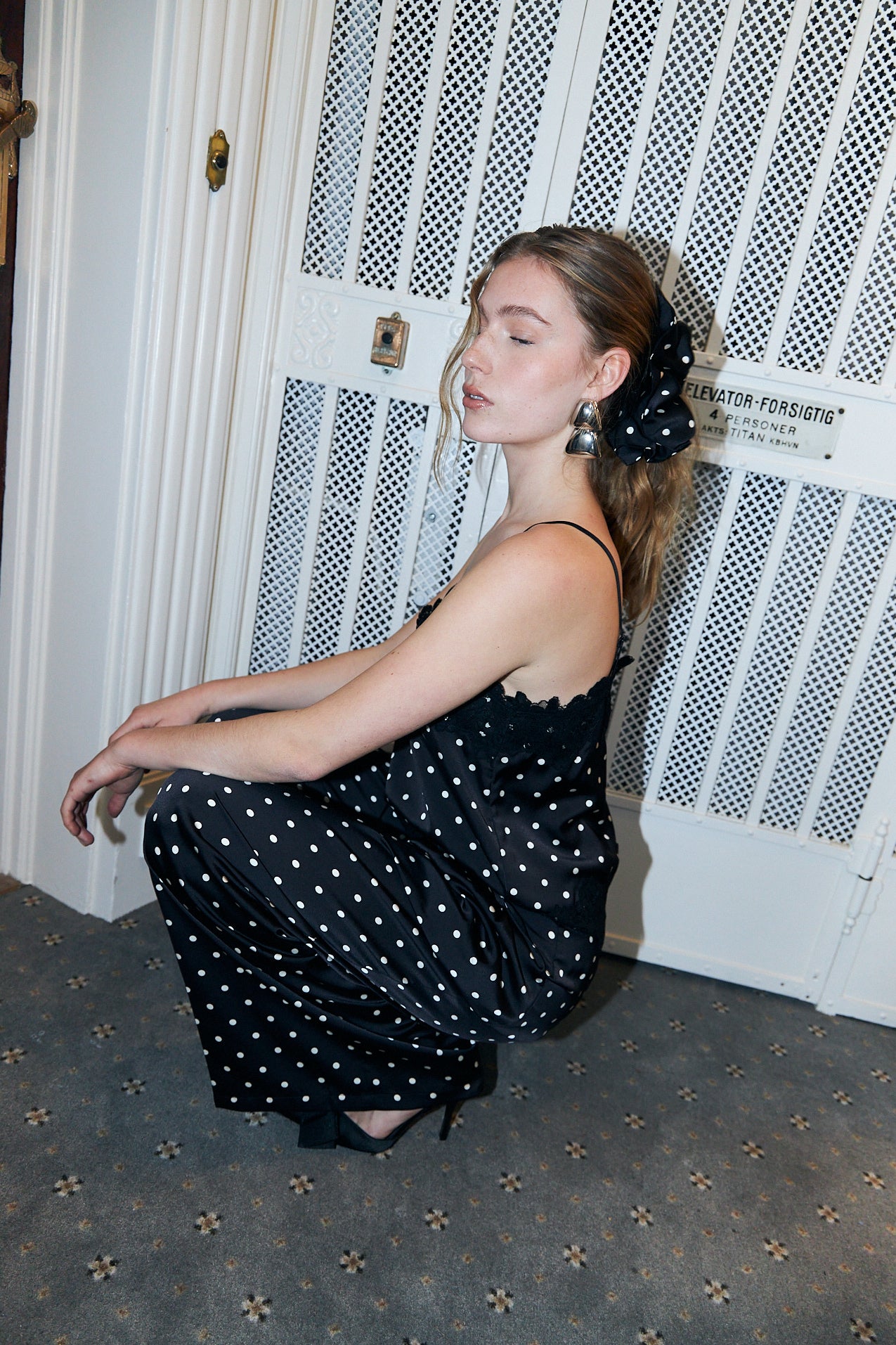 Cras Exclusive Liljacras Top Top Black Polka Mini