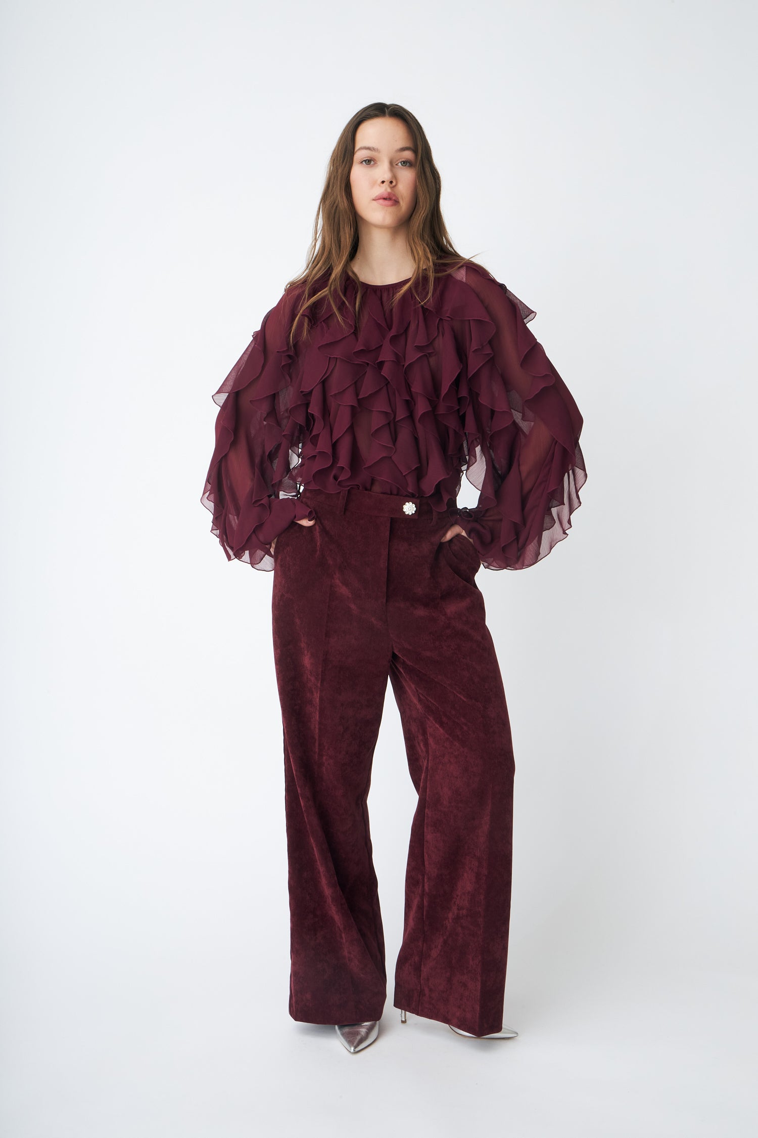 CRAS Mancycras Pants Pants 4044 Cabernet