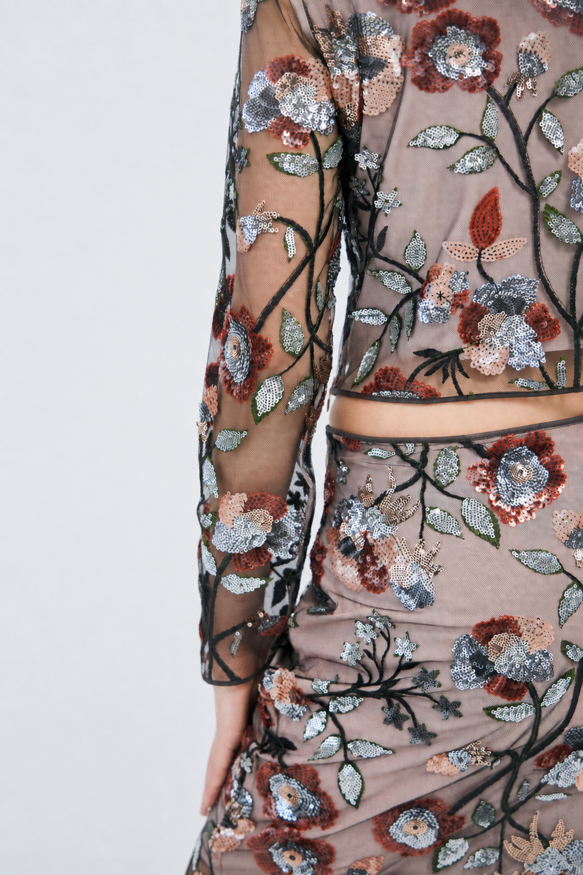 CRAS Queencras Blouse Blouse Rose Sequin