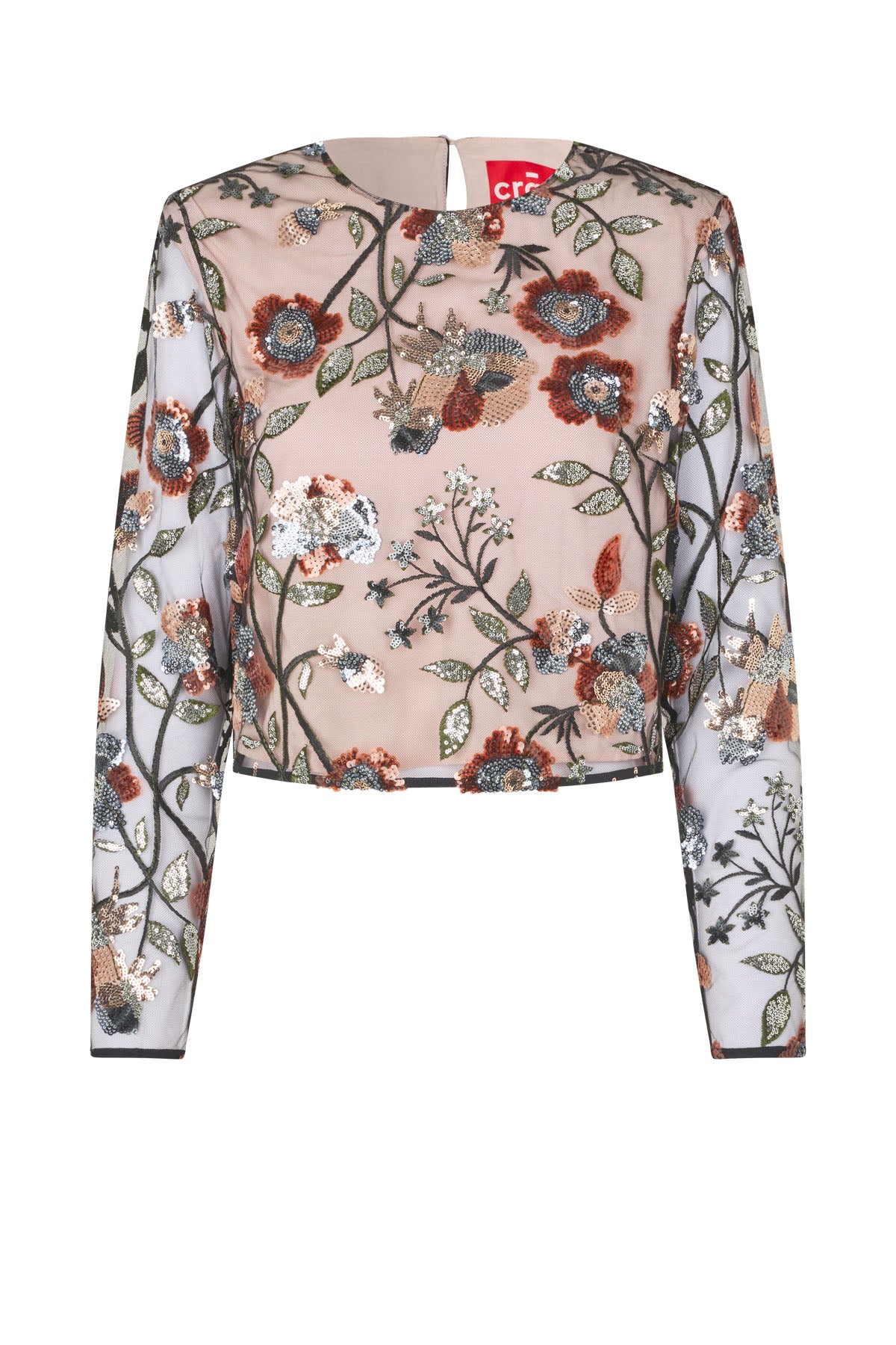 CRAS Queencras Blouse Blouse Rose Sequin