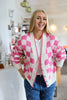 Rosittacras Cardigan - Prism Pink Check