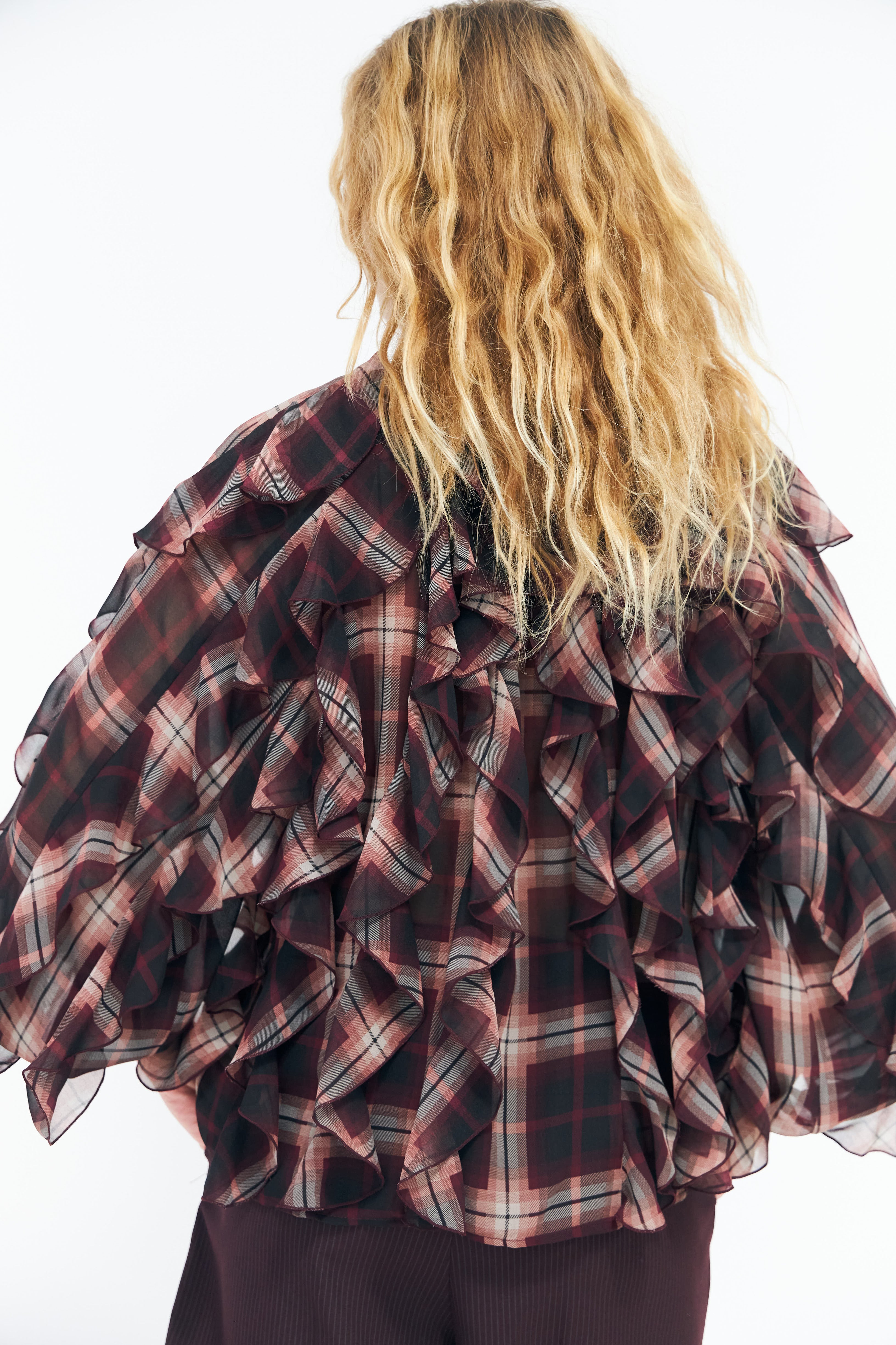 CRAS Ryacras Blouse Blouse Bordeaux Check
