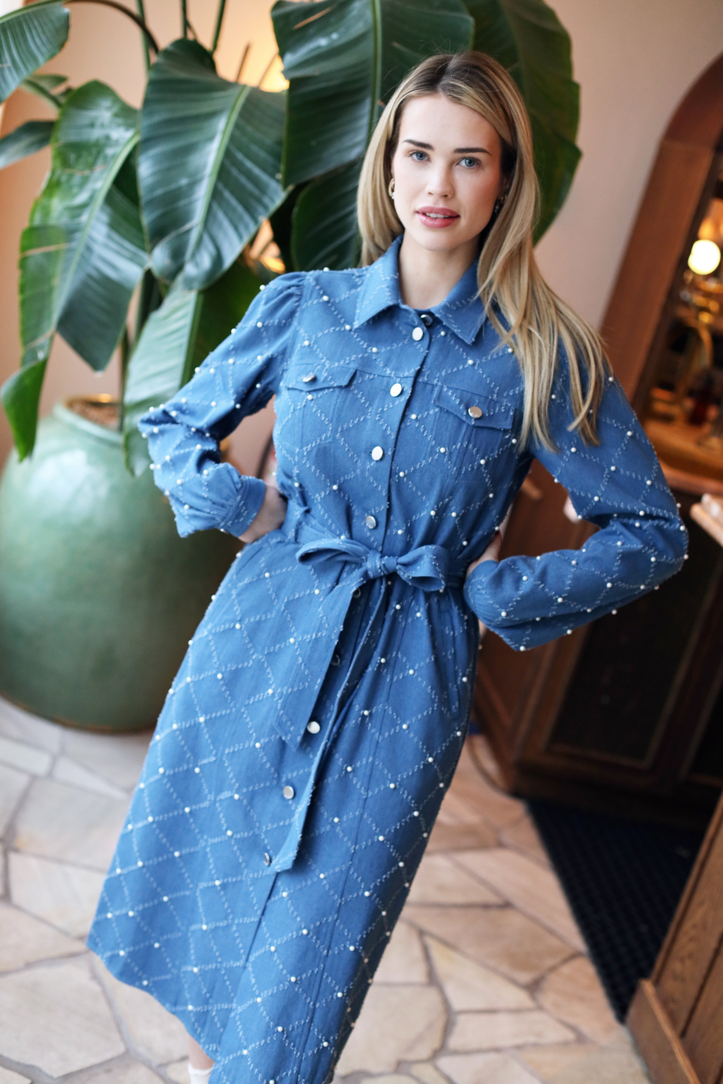 CRAS Selenacras Dress Dress 7009 Light Blue