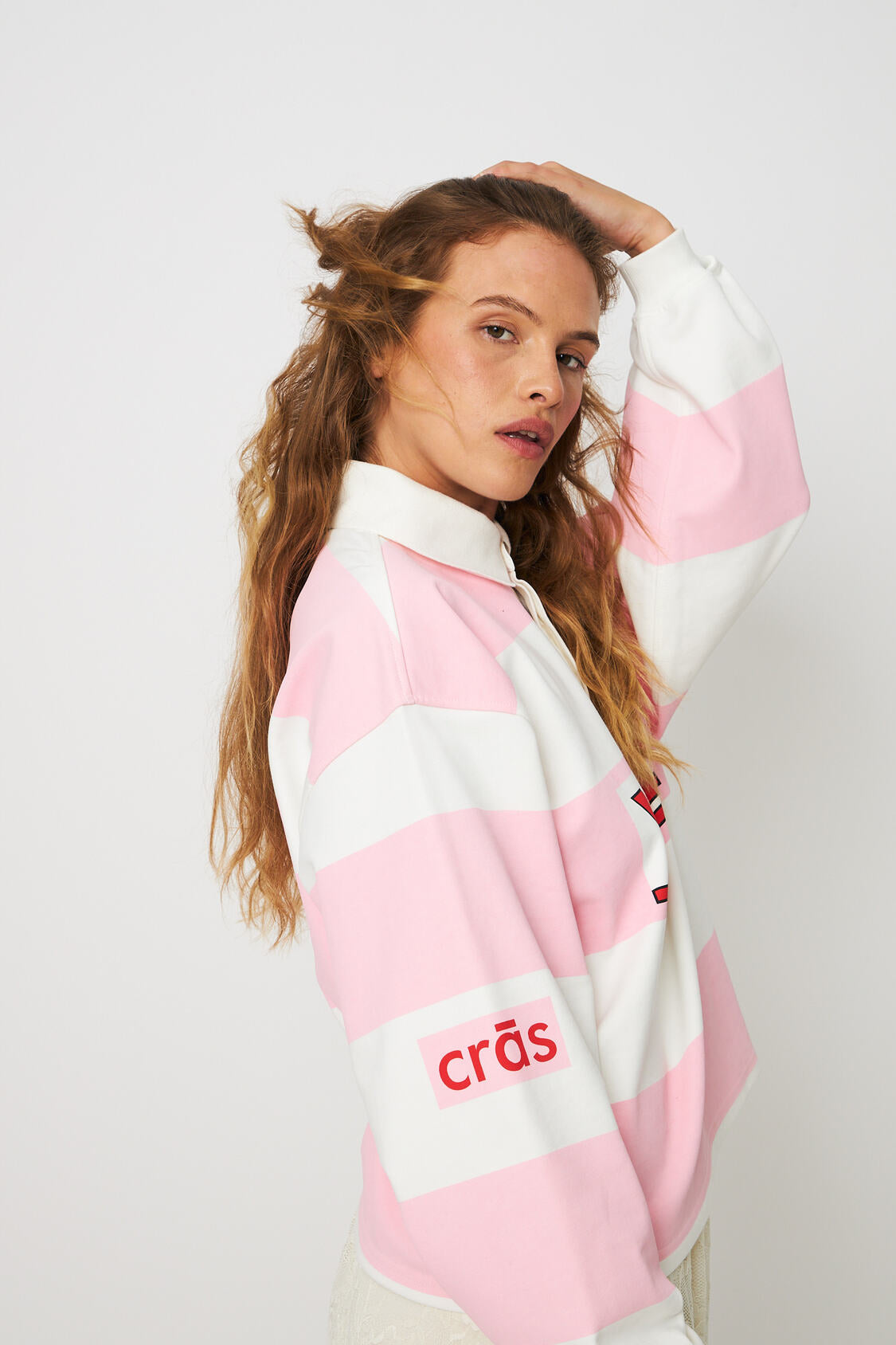 CRAS Sistacras Blouse Blouse 8151 Light Pink Ivory