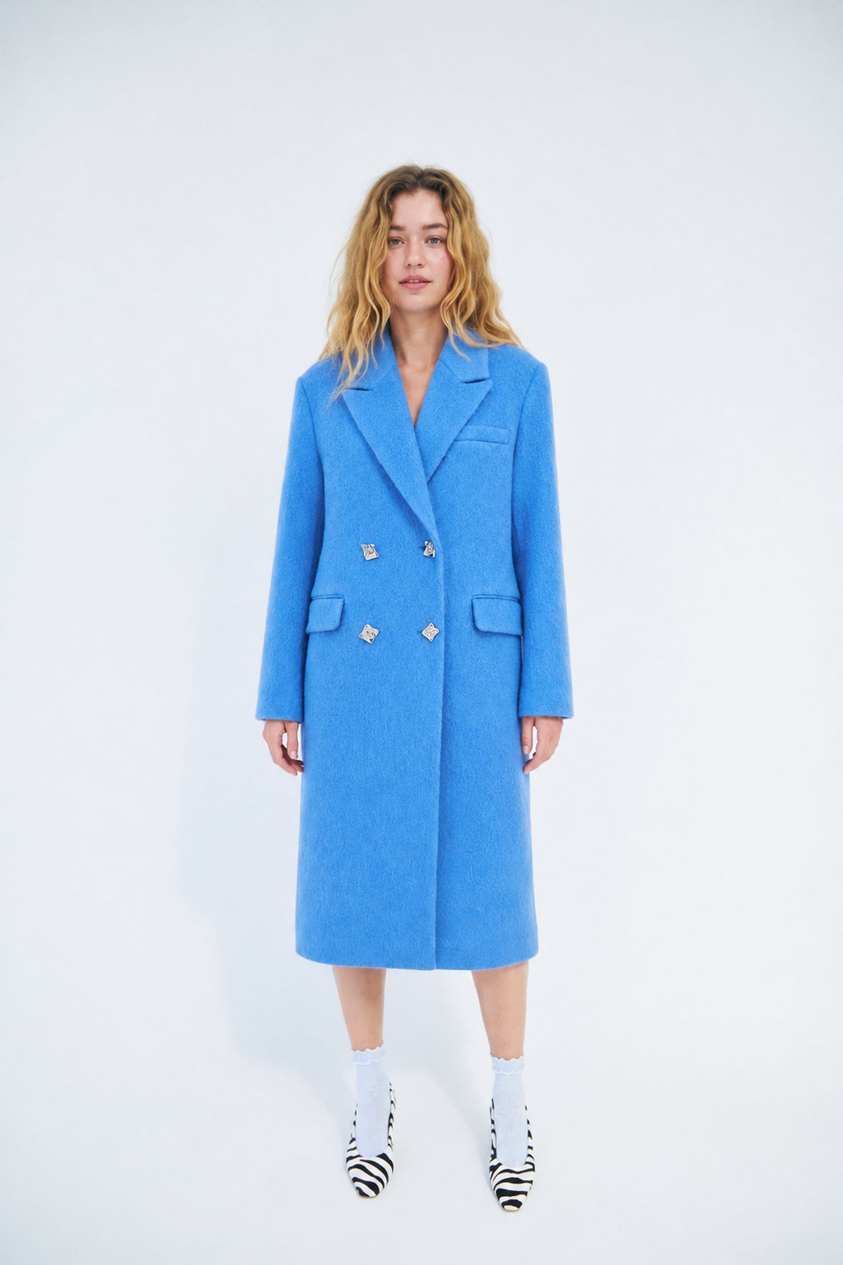 CRAS Sloanecras coat Coat 7018 Blue