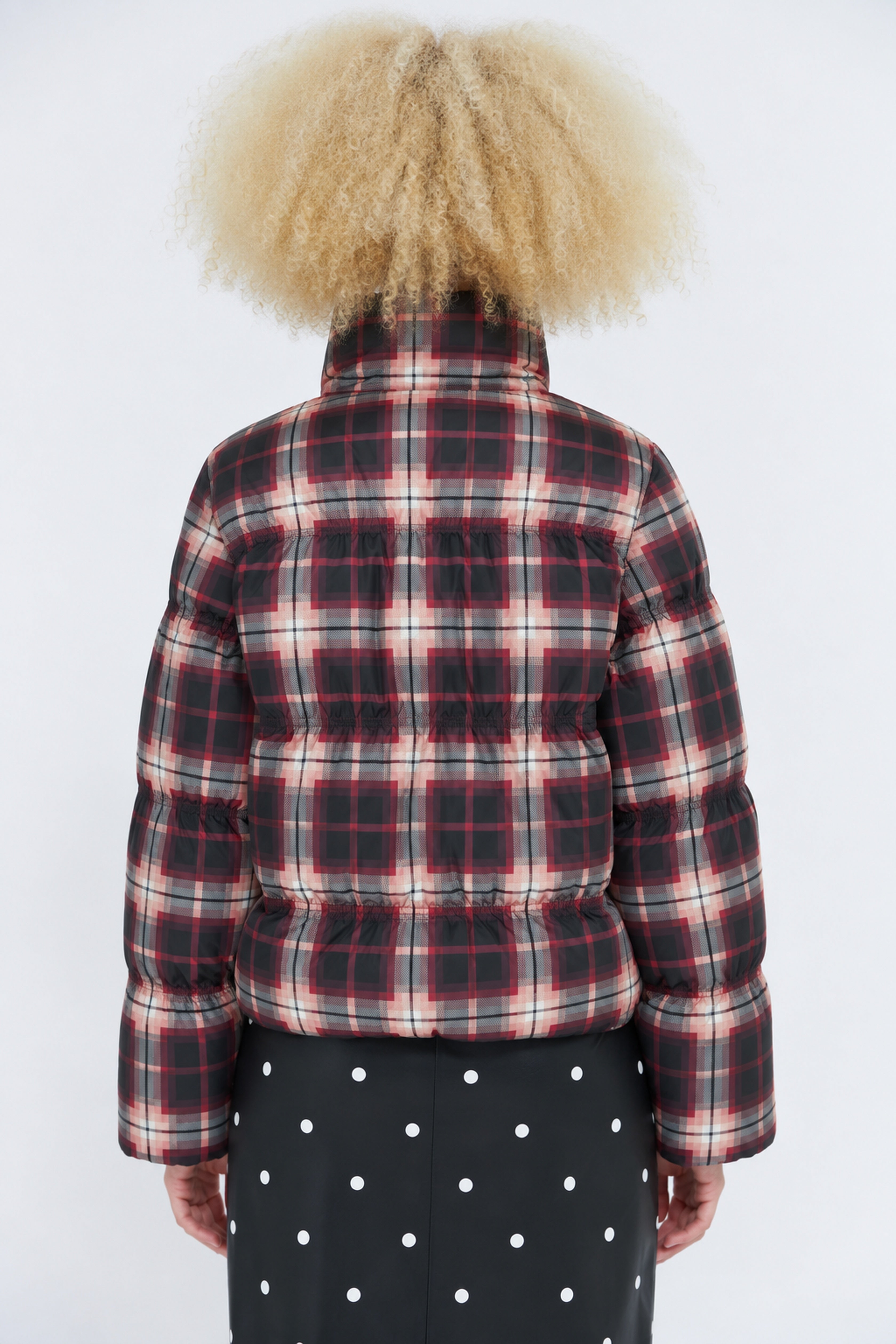 CRAS Valenciacras Puffer Jacket Jacket Bordeaux Check