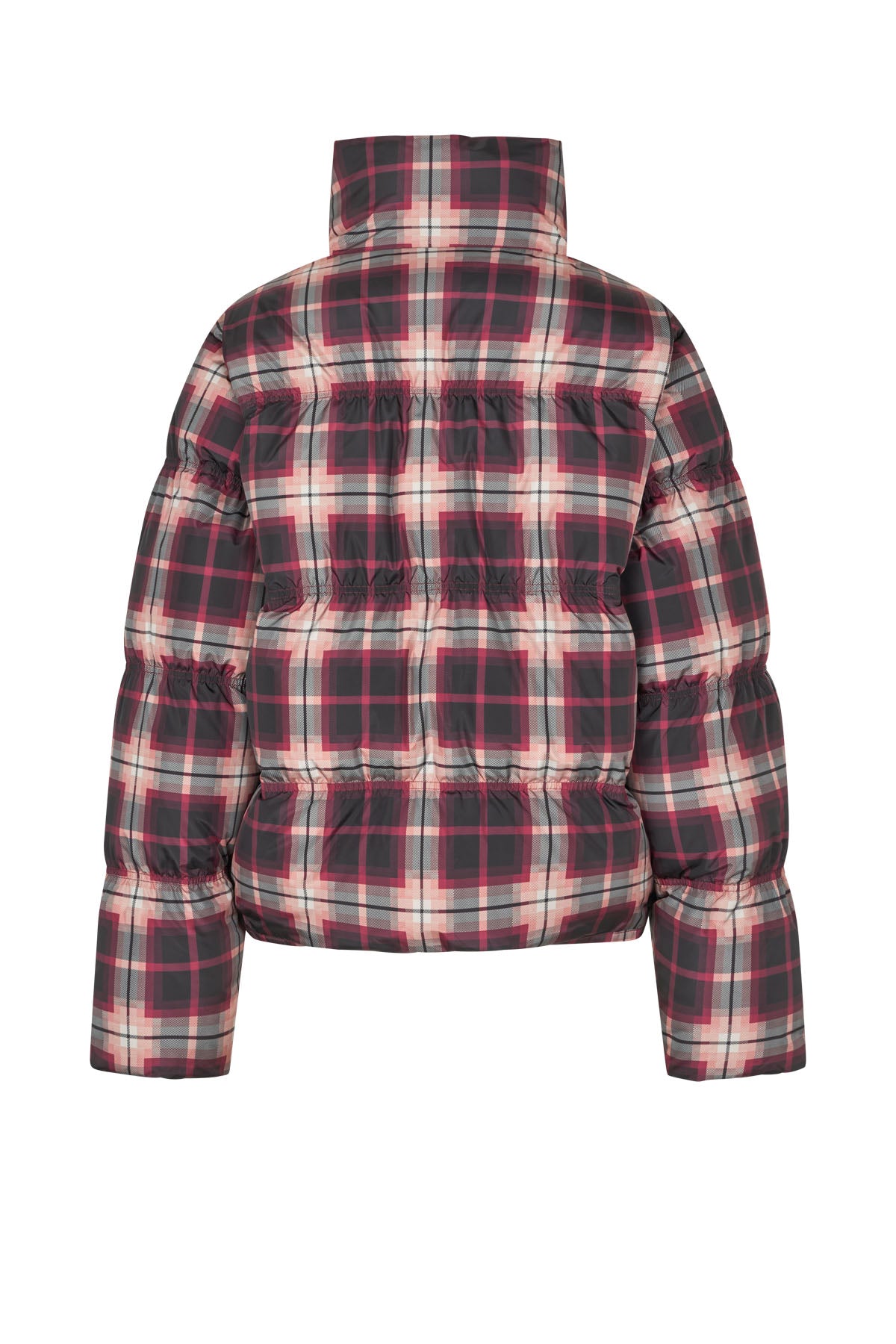 CRAS Valenciacras Puffer Jacket Jacket Bordeaux Check