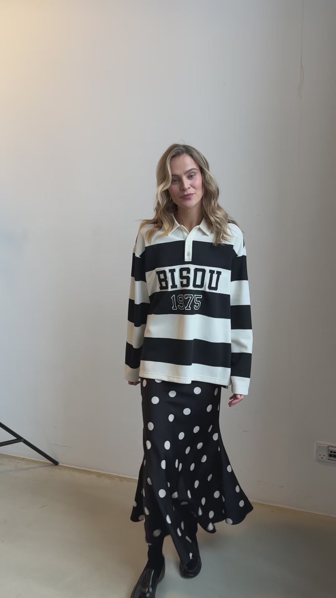 CRAS Bisoucras Blouse Blouse 8122 Black White Stripe