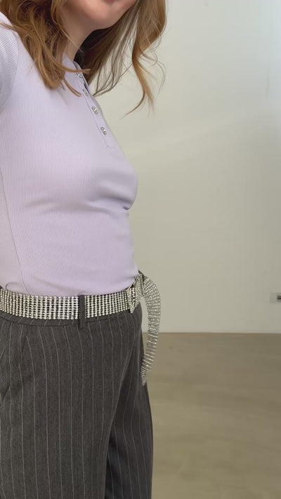CRAS Mancycras Pants Pants 9011 Grey Stripe
