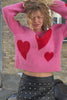 CRAS Heartscras Pullover Knit 4016 Pink Hearts