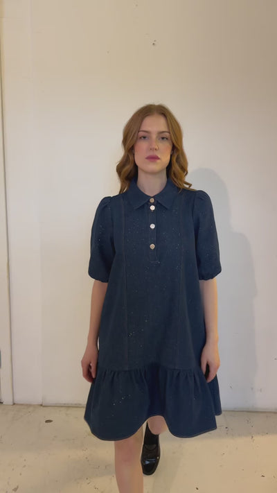 CRAS Elenacras Dress Dress 7016 Glitter denim