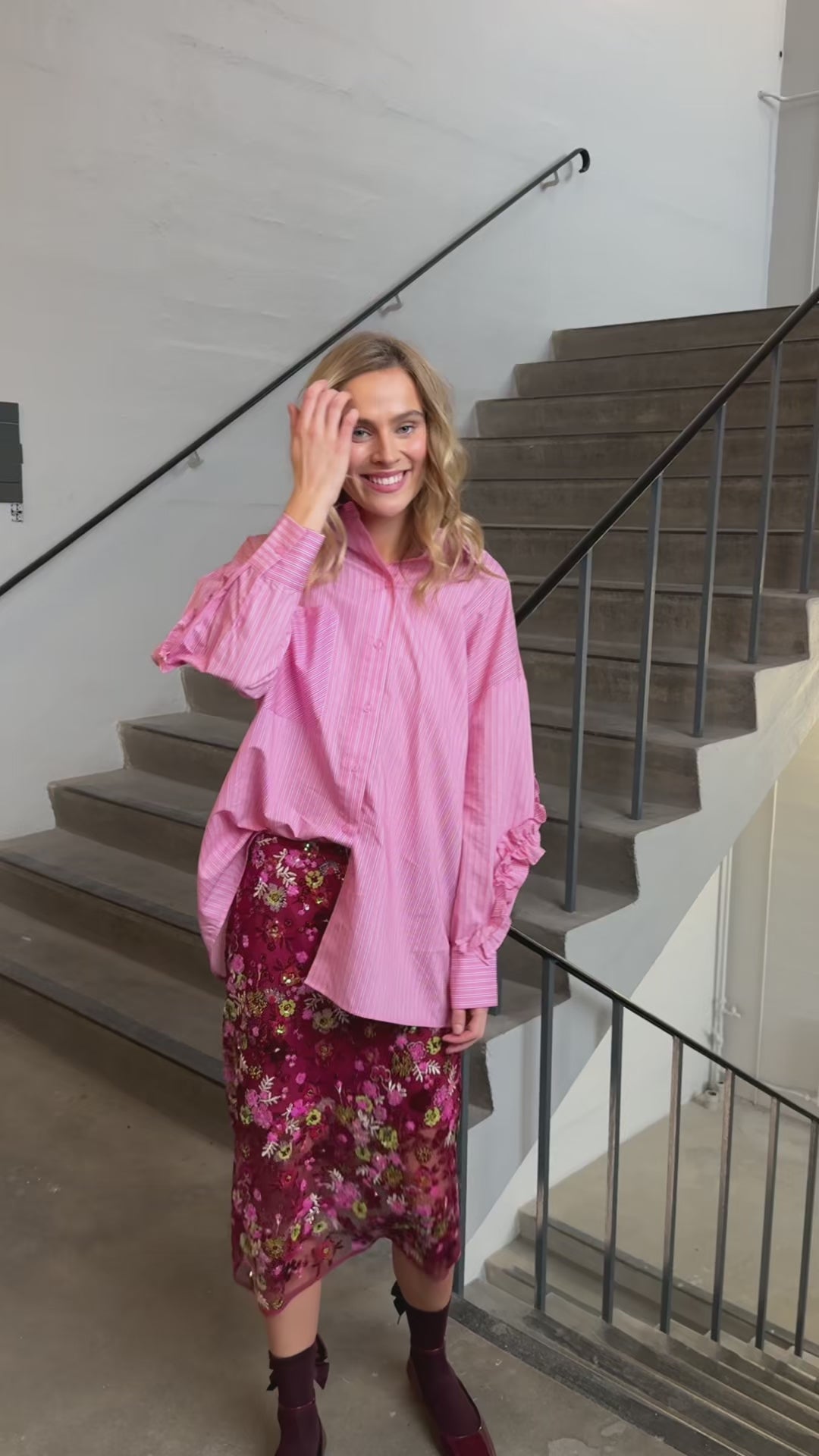 CRAS Tulumcras Shirt Shirt 4018 Pink Red Stripe